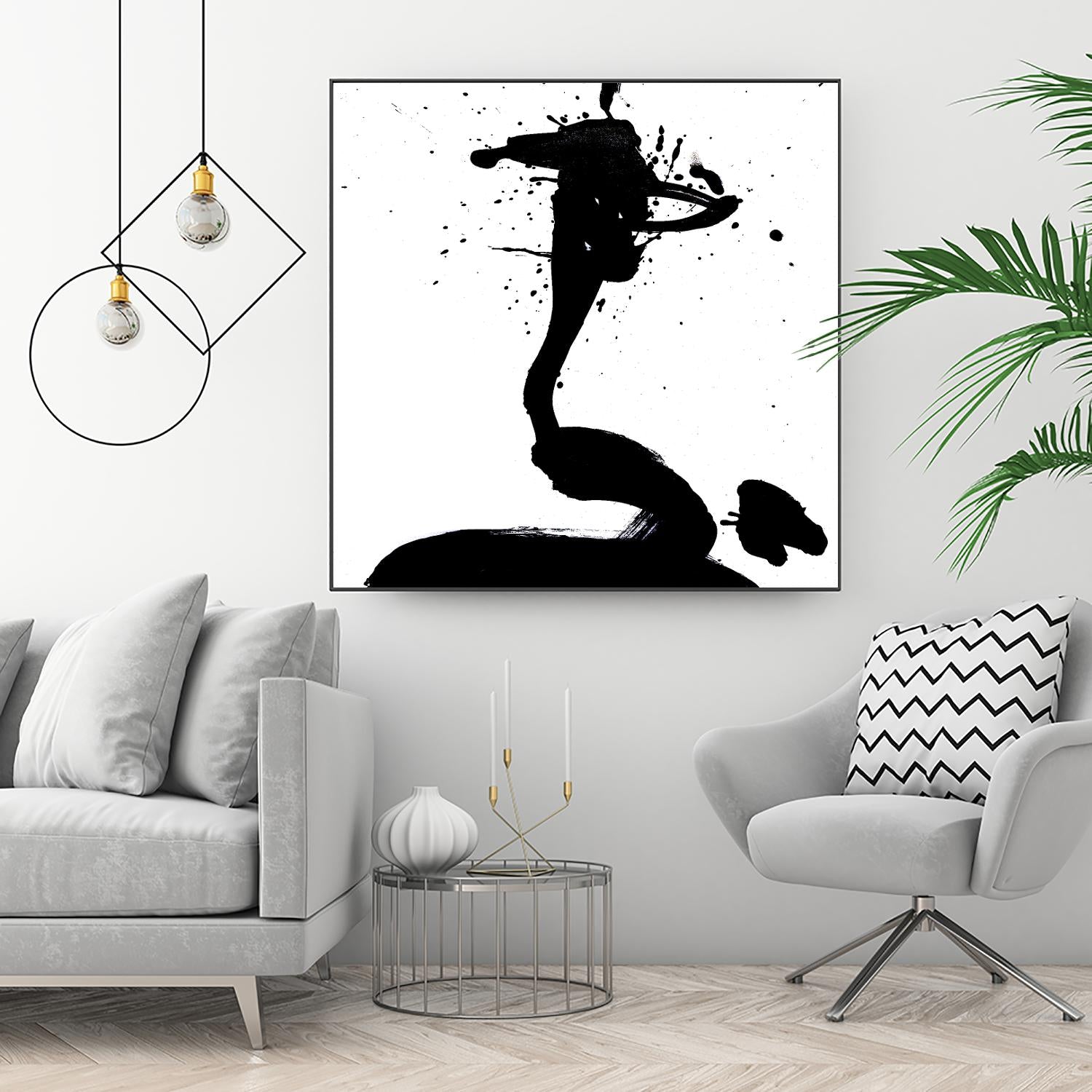 Ink Blot I by PI Studio on GIANT ART - white abstract