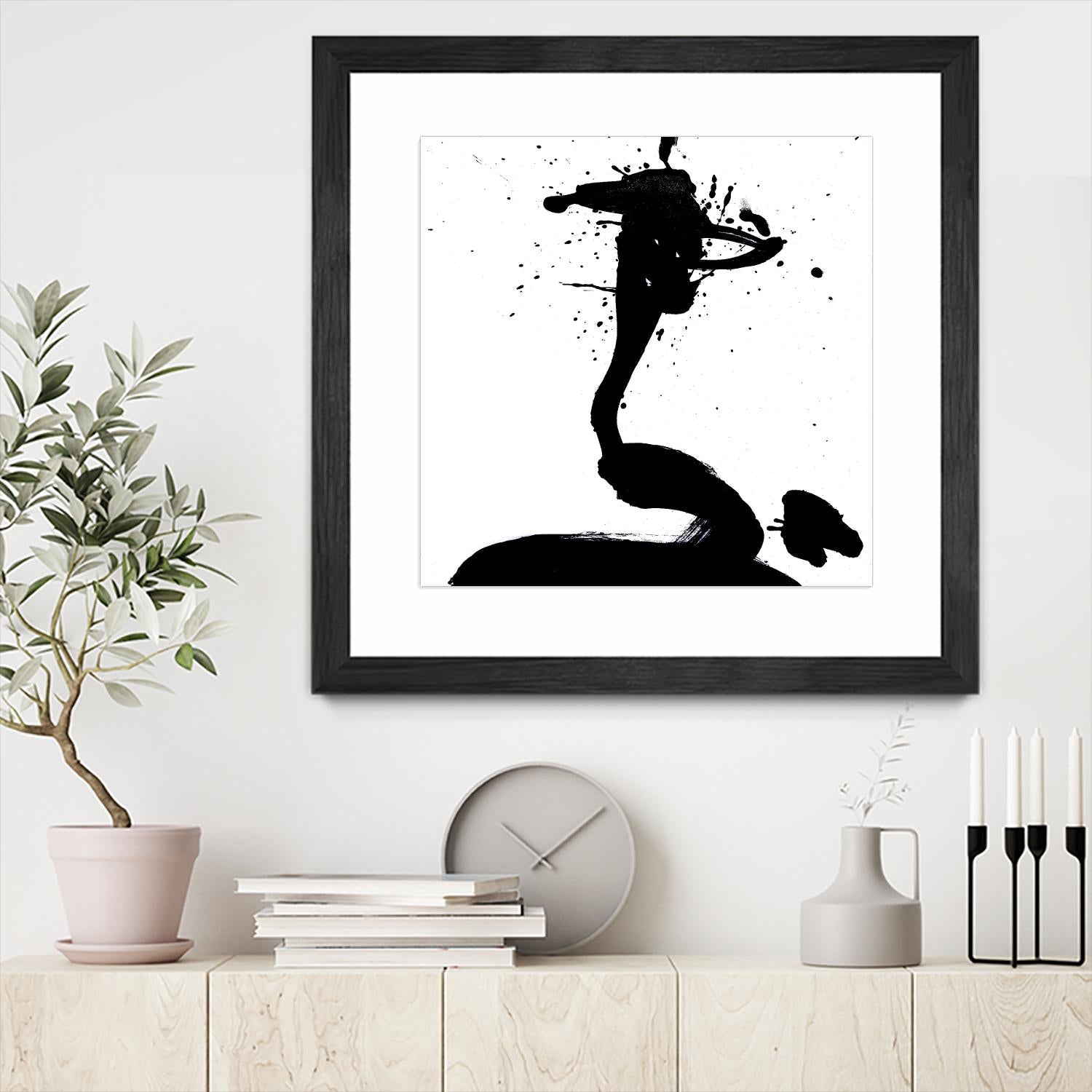 Ink Blot I by PI Studio on GIANT ART - white abstract