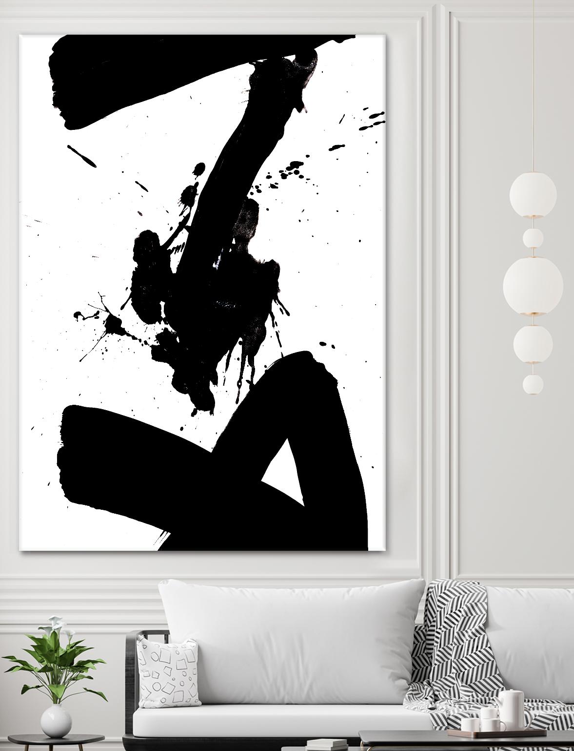 Ink Blot IV by PI Galerie on GIANT ART - white abstract