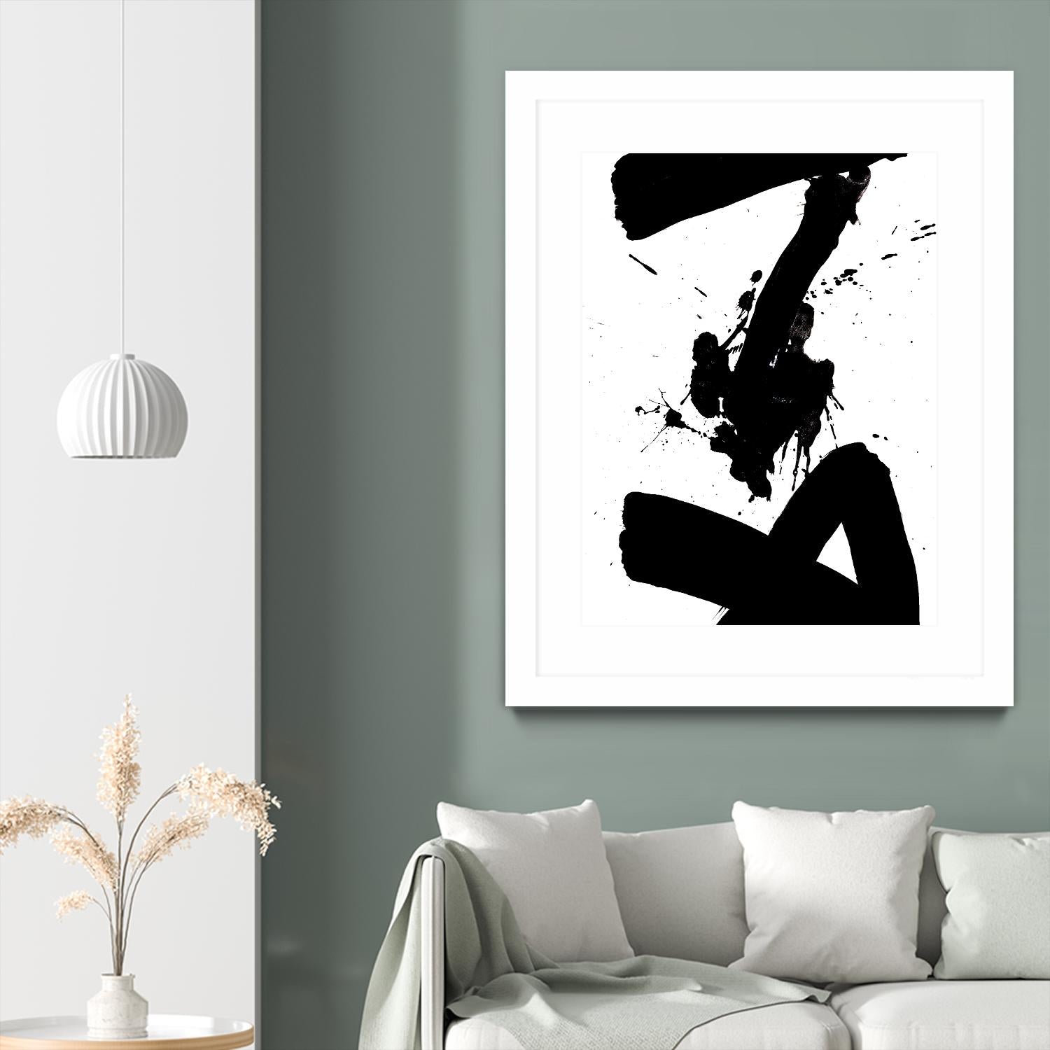 Ink Blot IV by PI Galerie on GIANT ART - white abstract