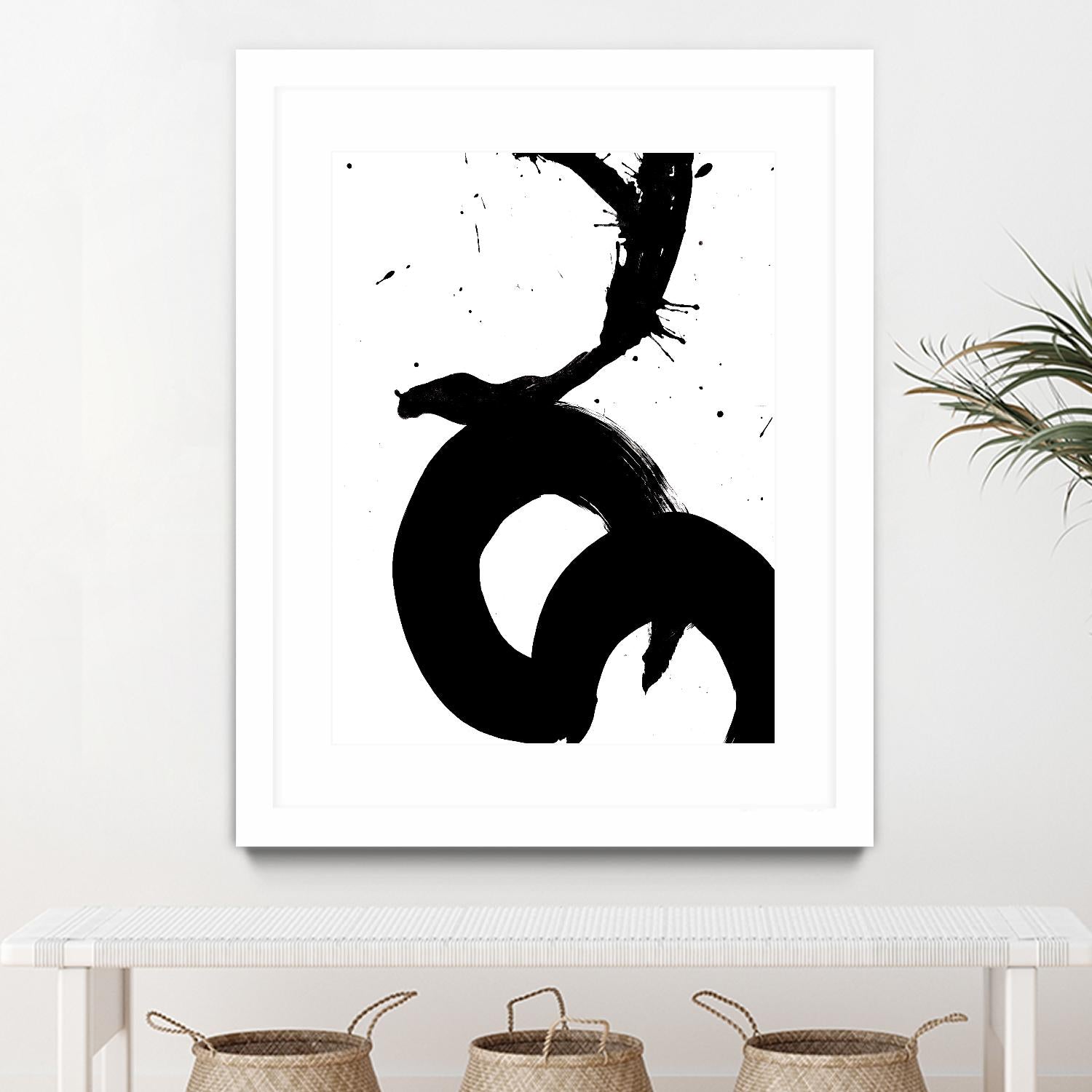 Ink Blot V by PI Galerie on GIANT ART - white abstract