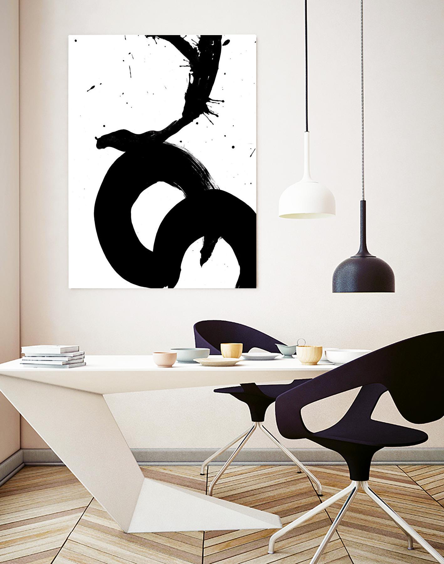 Ink Blot V by PI Galerie on GIANT ART - white abstract