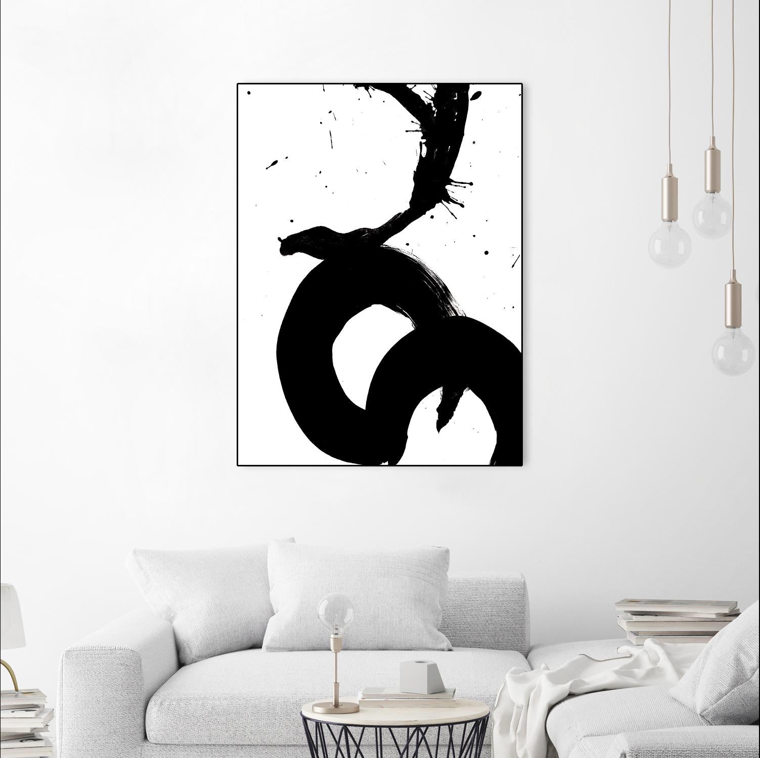 Ink Blot V by PI Galerie on GIANT ART - white abstract