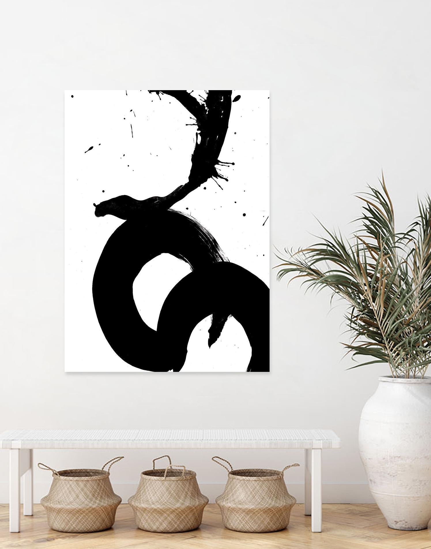 Ink Blot V by PI Galerie on GIANT ART - white abstract