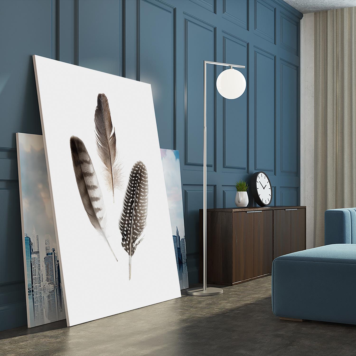 Feathers I by PI Studio on GIANT ART - brown animals