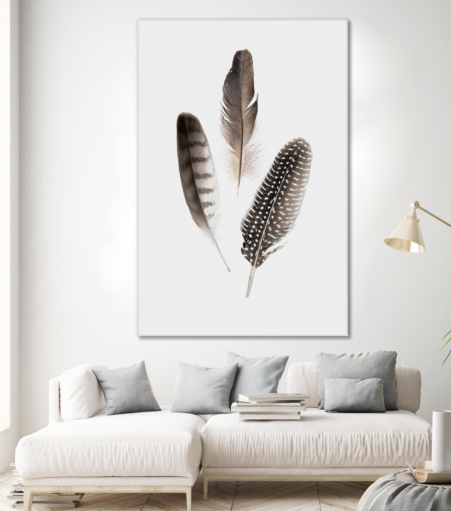 Feathers I by PI Studio on GIANT ART - brown animals