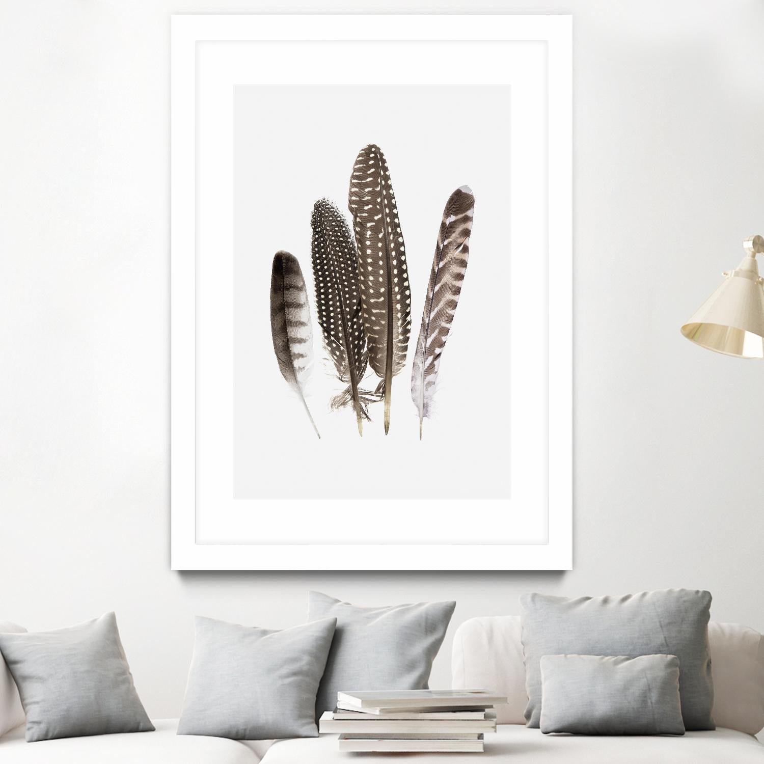 Feathers II by PI Studio on GIANT ART - brown animals