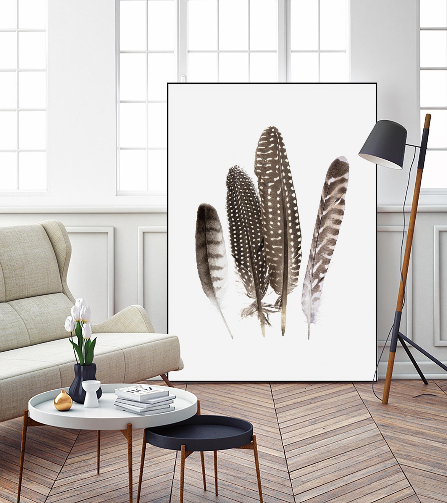 Feathers II by PI Studio on GIANT ART - brown animals