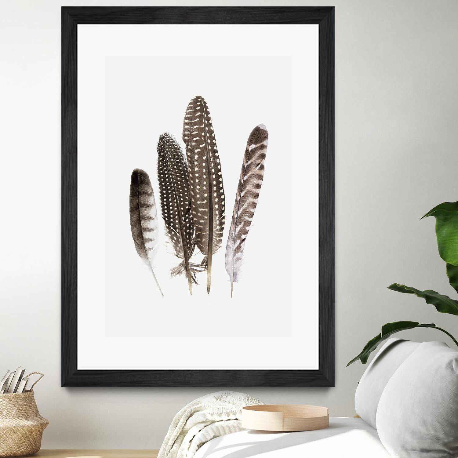 Feathers II by PI Studio on GIANT ART - brown animals