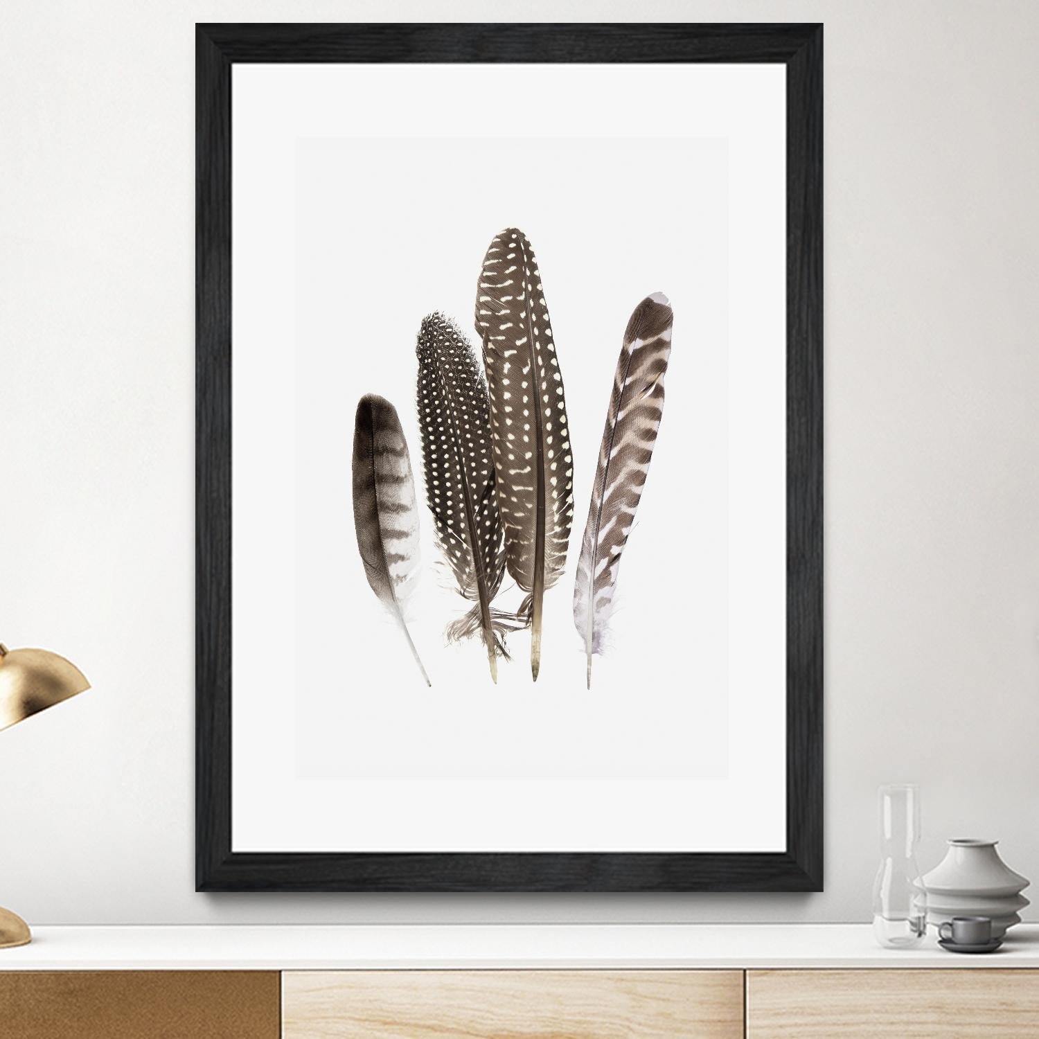 Feathers II by PI Studio on GIANT ART - brown animals