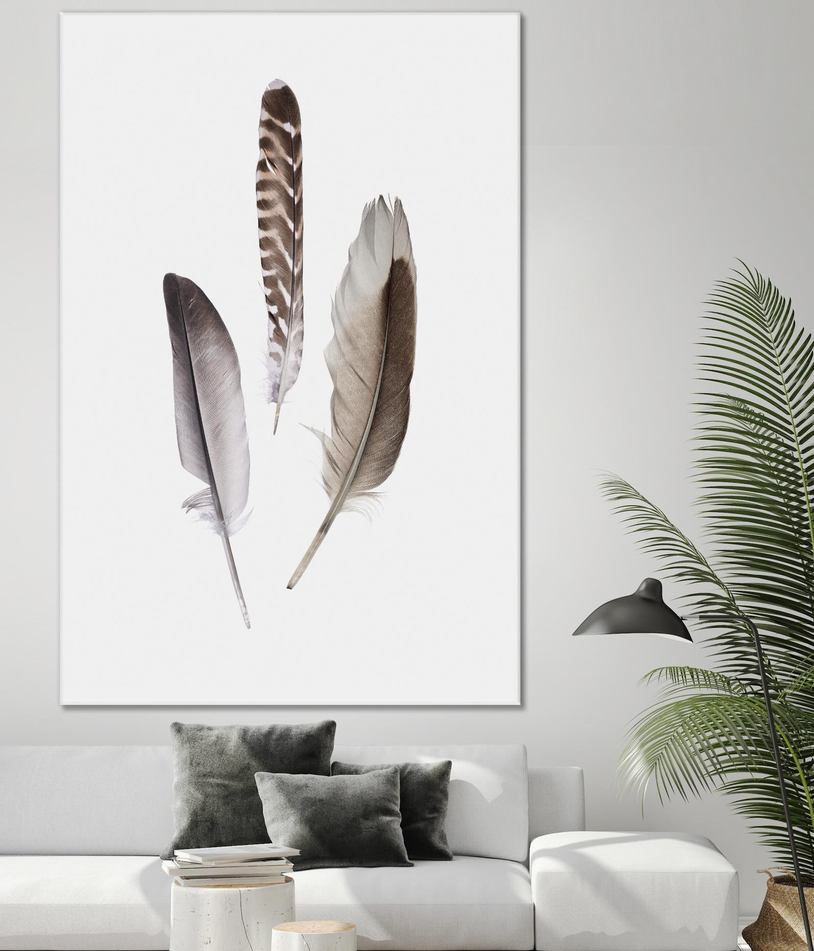 Feathers III by PI Studio on GIANT ART - brown animals