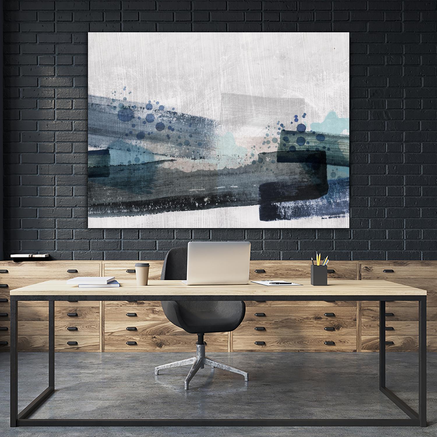 Crush by PI Studio on GIANT ART - cyan abstract