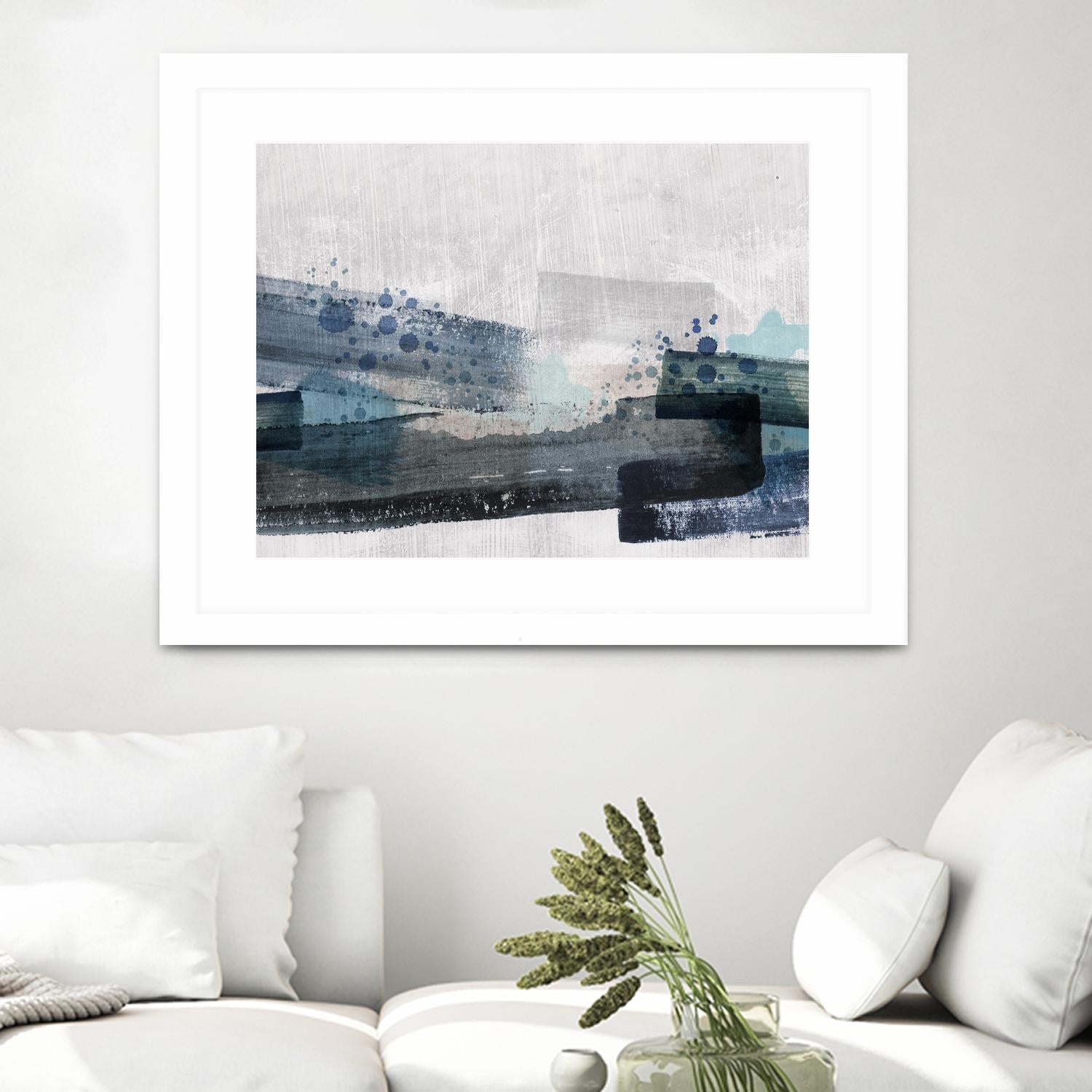 Crush by PI Studio on GIANT ART - cyan abstract