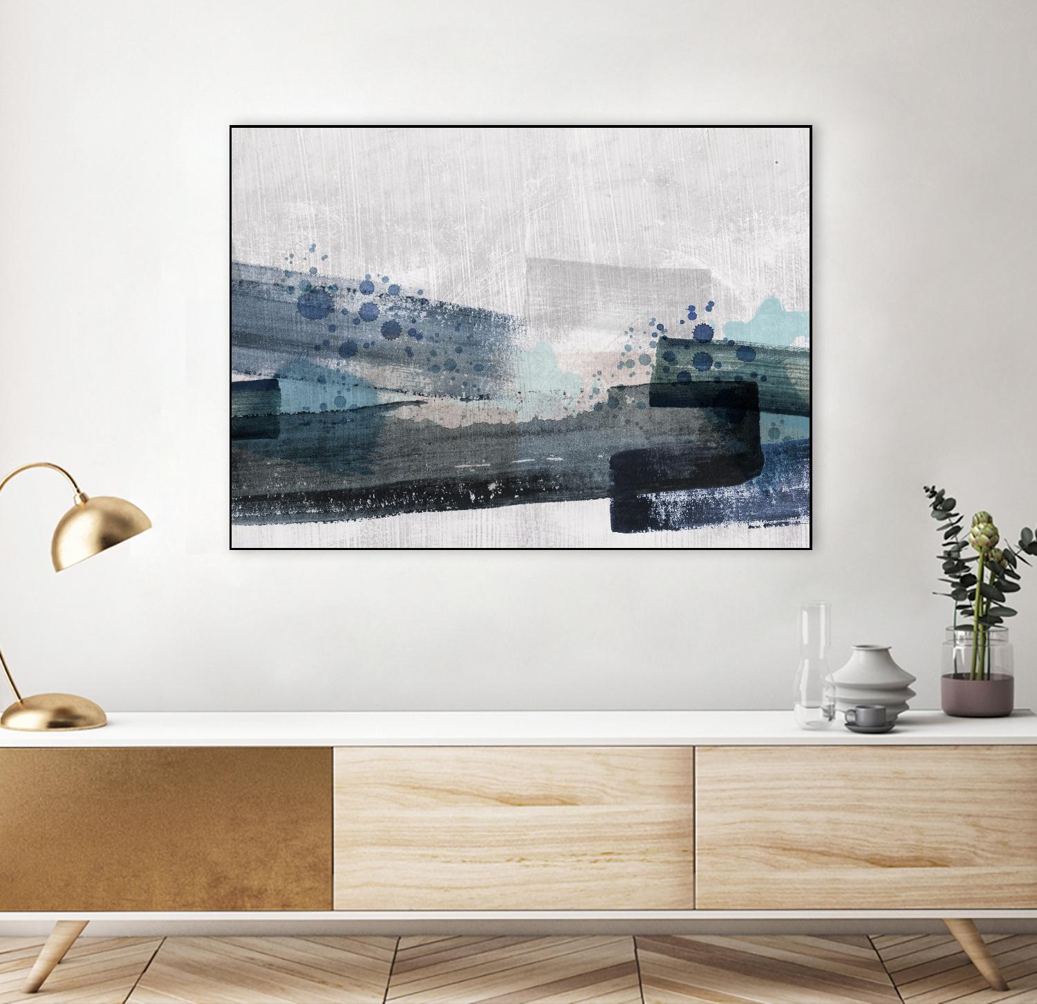 Crush by PI Studio on GIANT ART - cyan abstract