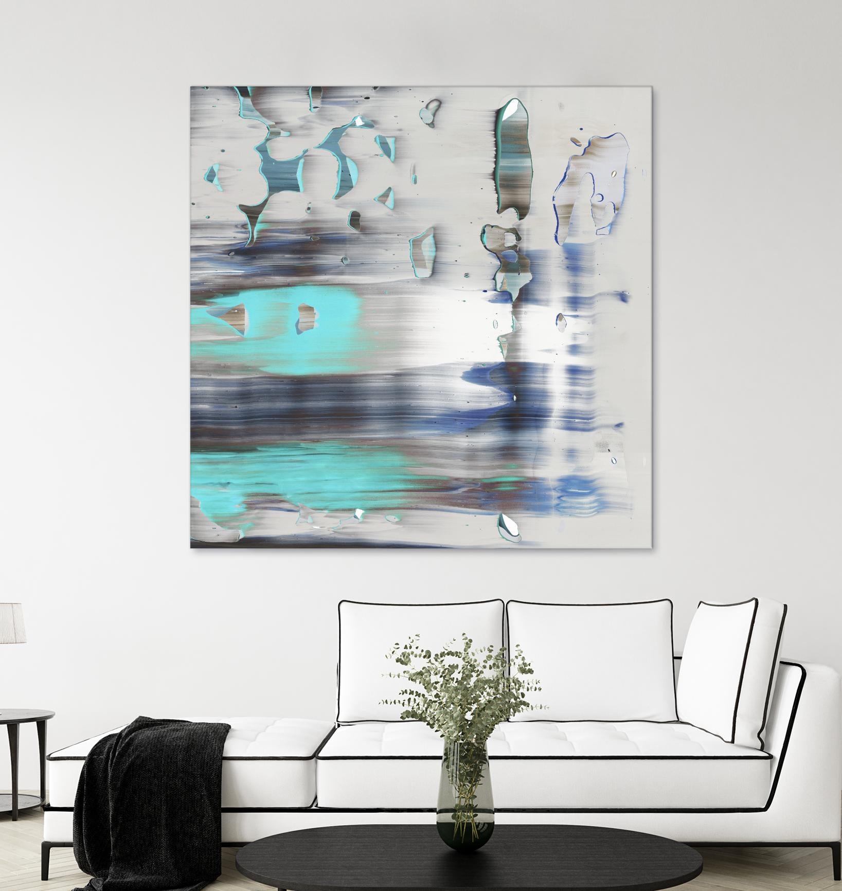 Blue Swim II by PI Studio on GIANT ART - grey abstract