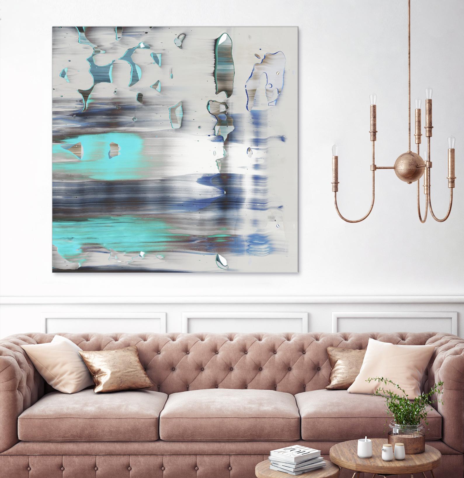 Blue Swim II by PI Studio on GIANT ART - grey abstract