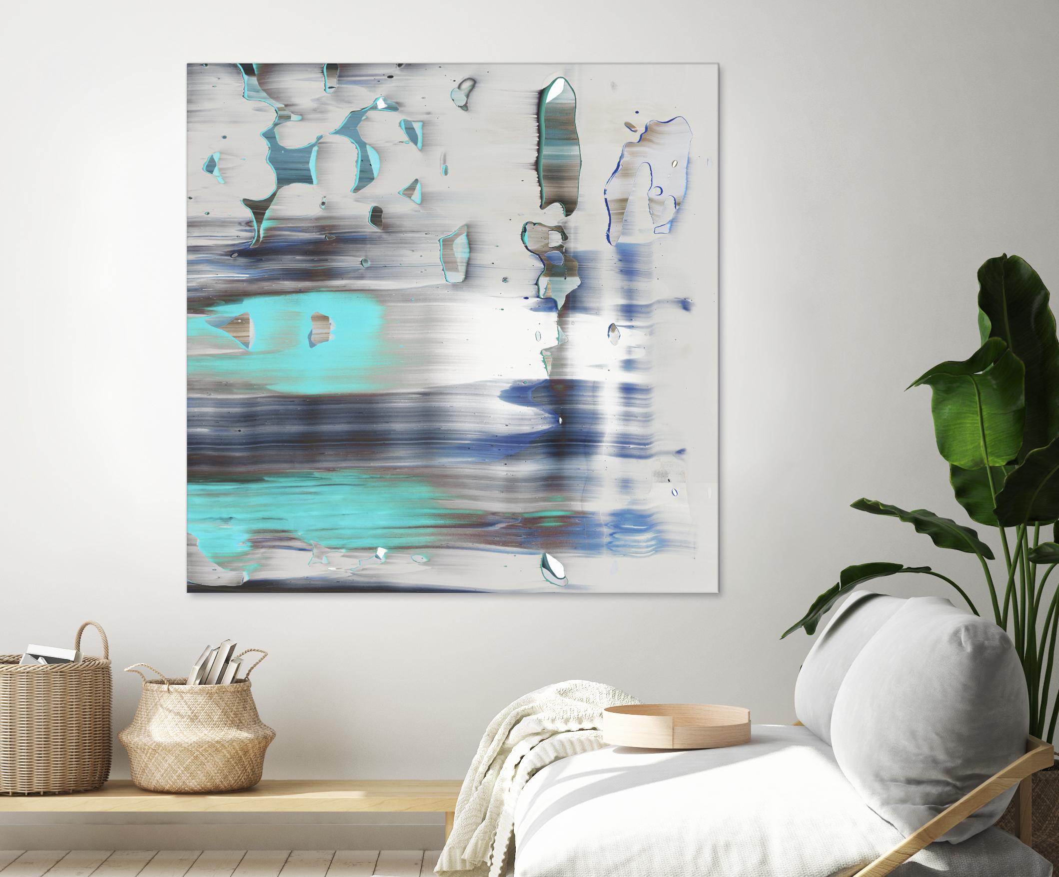 Blue Swim II by PI Studio on GIANT ART - grey abstract