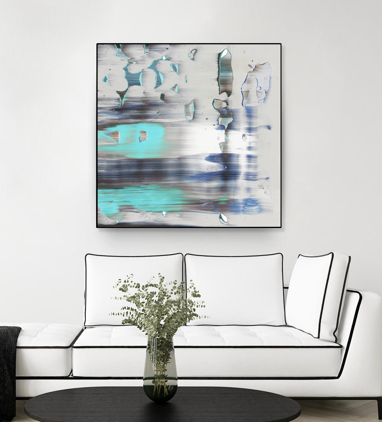 Blue Swim II by PI Studio on GIANT ART - grey abstract