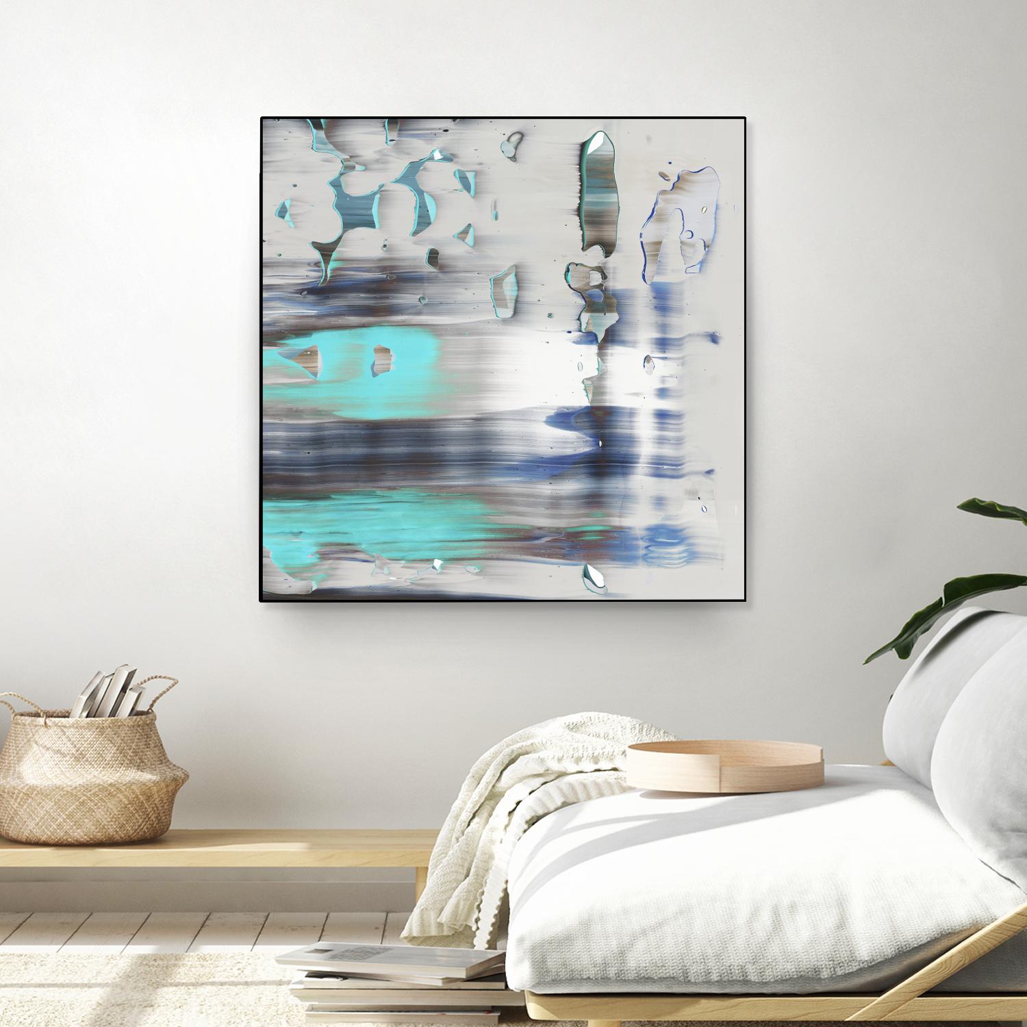 Blue Swim II by PI Studio on GIANT ART - grey abstract