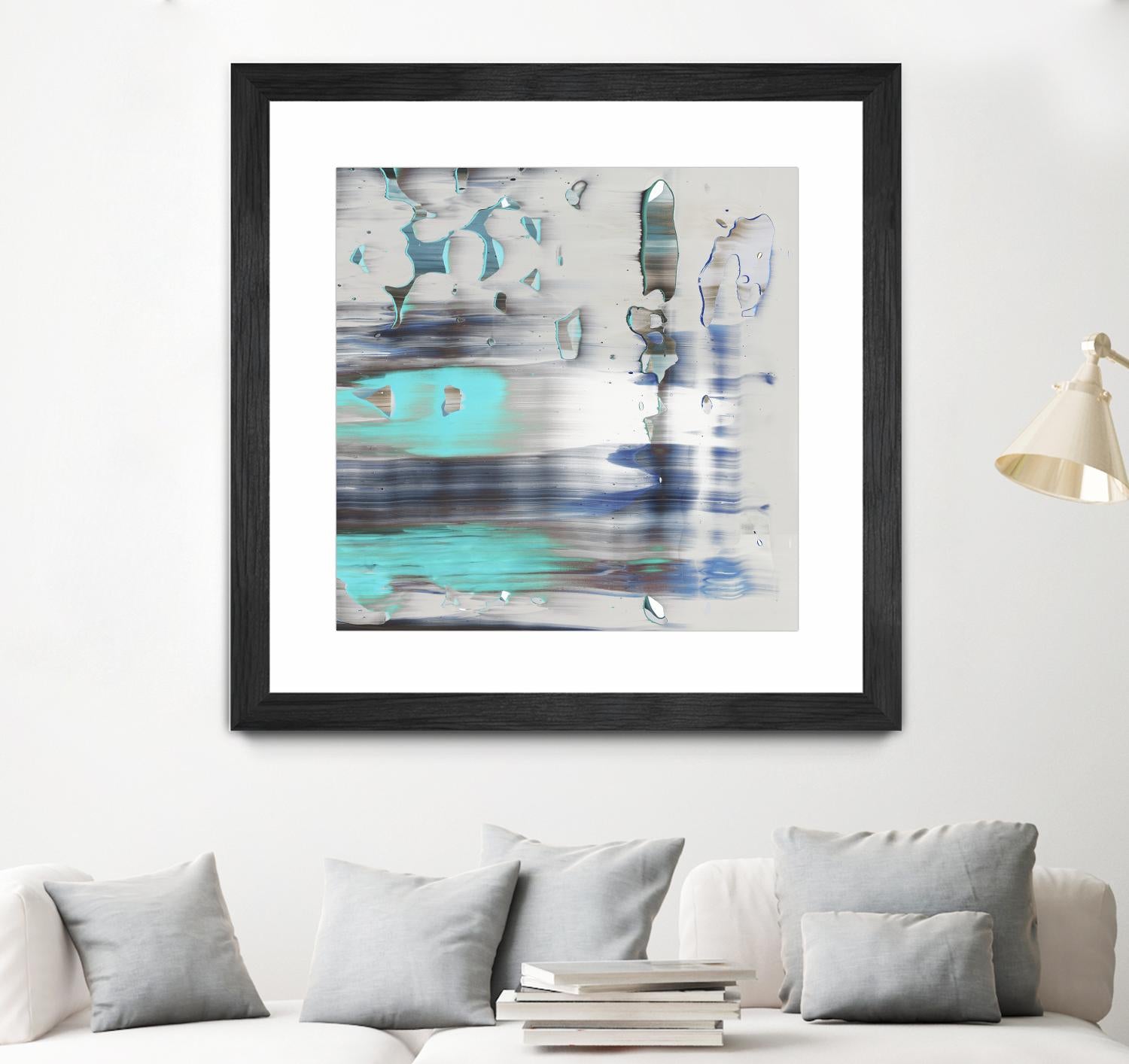 Blue Swim II by PI Studio on GIANT ART - grey abstract