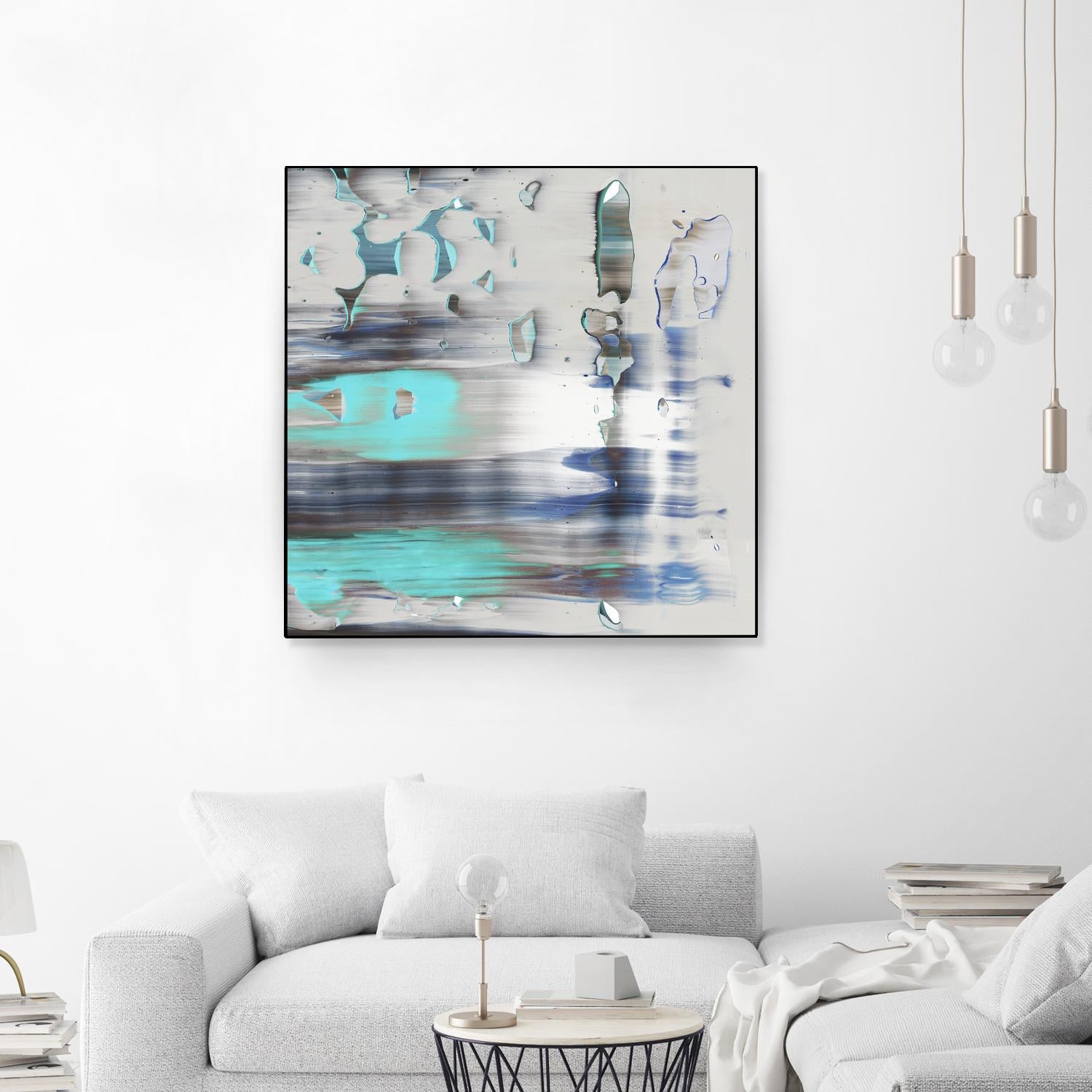 Blue Swim II by PI Studio on GIANT ART - grey abstract