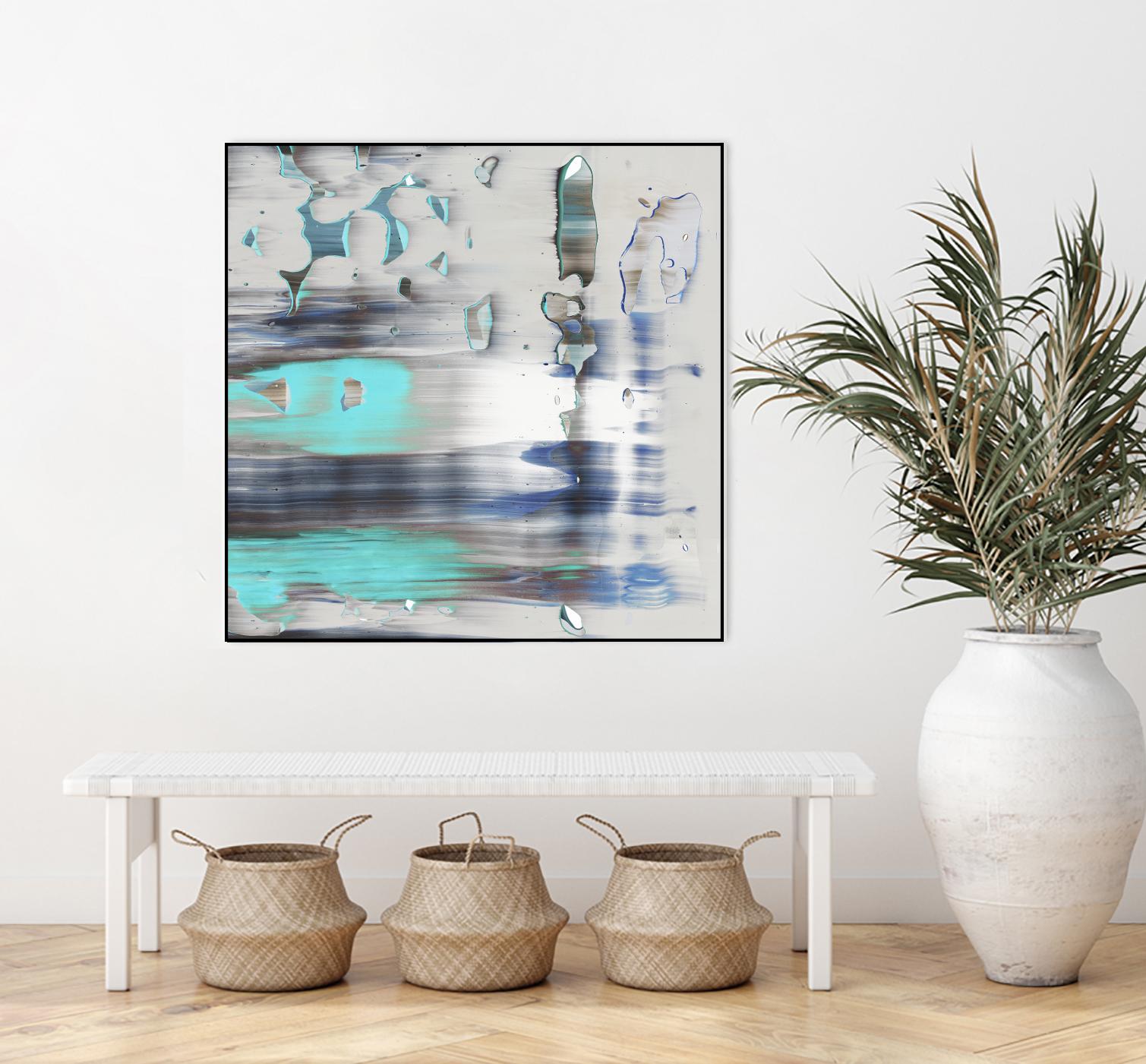 Blue Swim II by PI Studio on GIANT ART - grey abstract