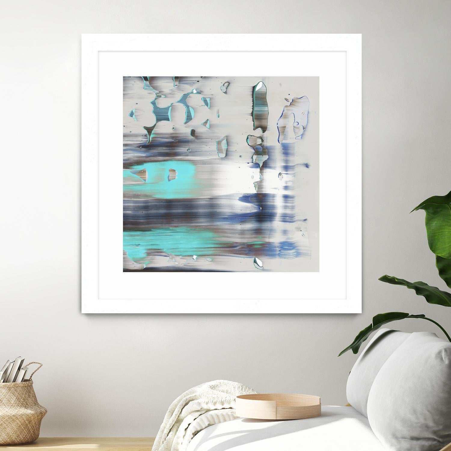Blue Swim II by PI Studio on GIANT ART - grey abstract