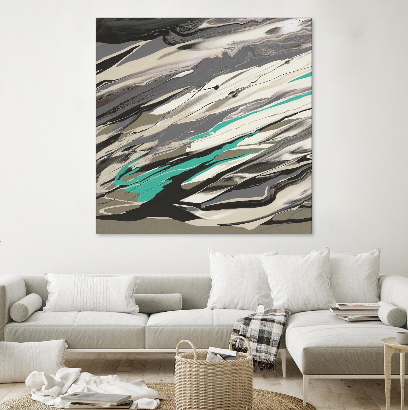 Marble Dust I by PI Studio on GIANT ART - grey abstract