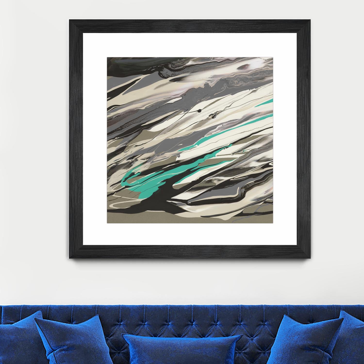 Marble Dust I by PI Studio on GIANT ART - grey abstract