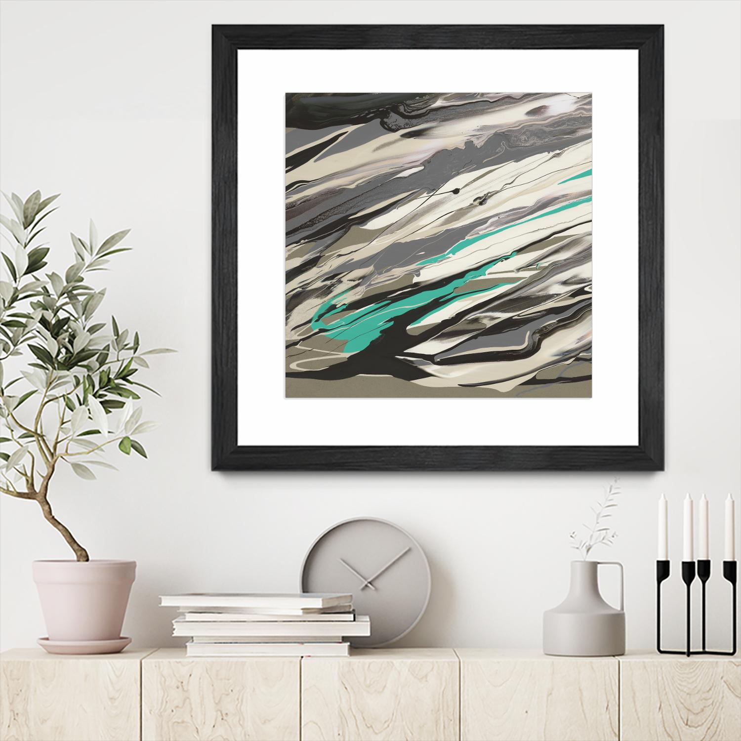 Marble Dust I by PI Studio on GIANT ART - grey abstract