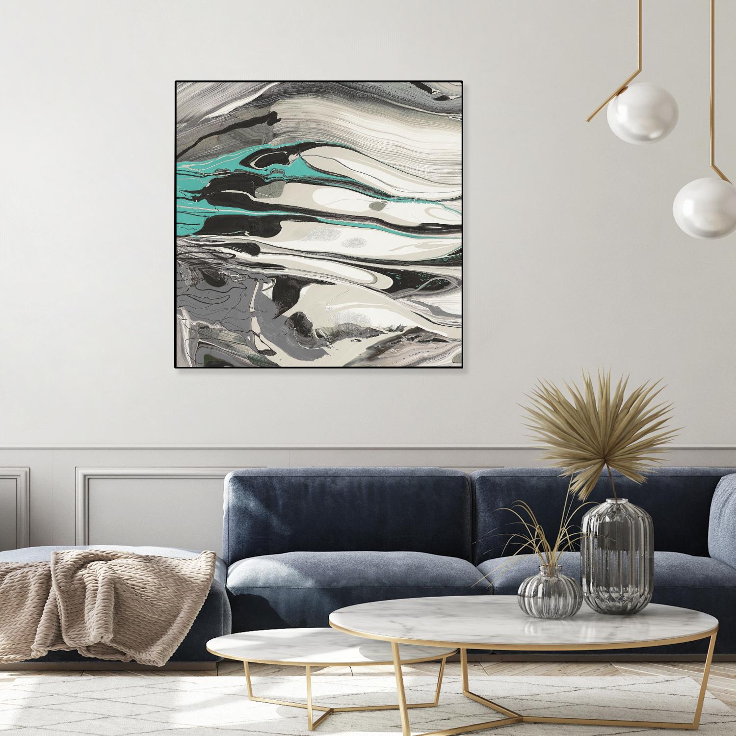 Marble Dust II by PI Studio on GIANT ART - grey abstract