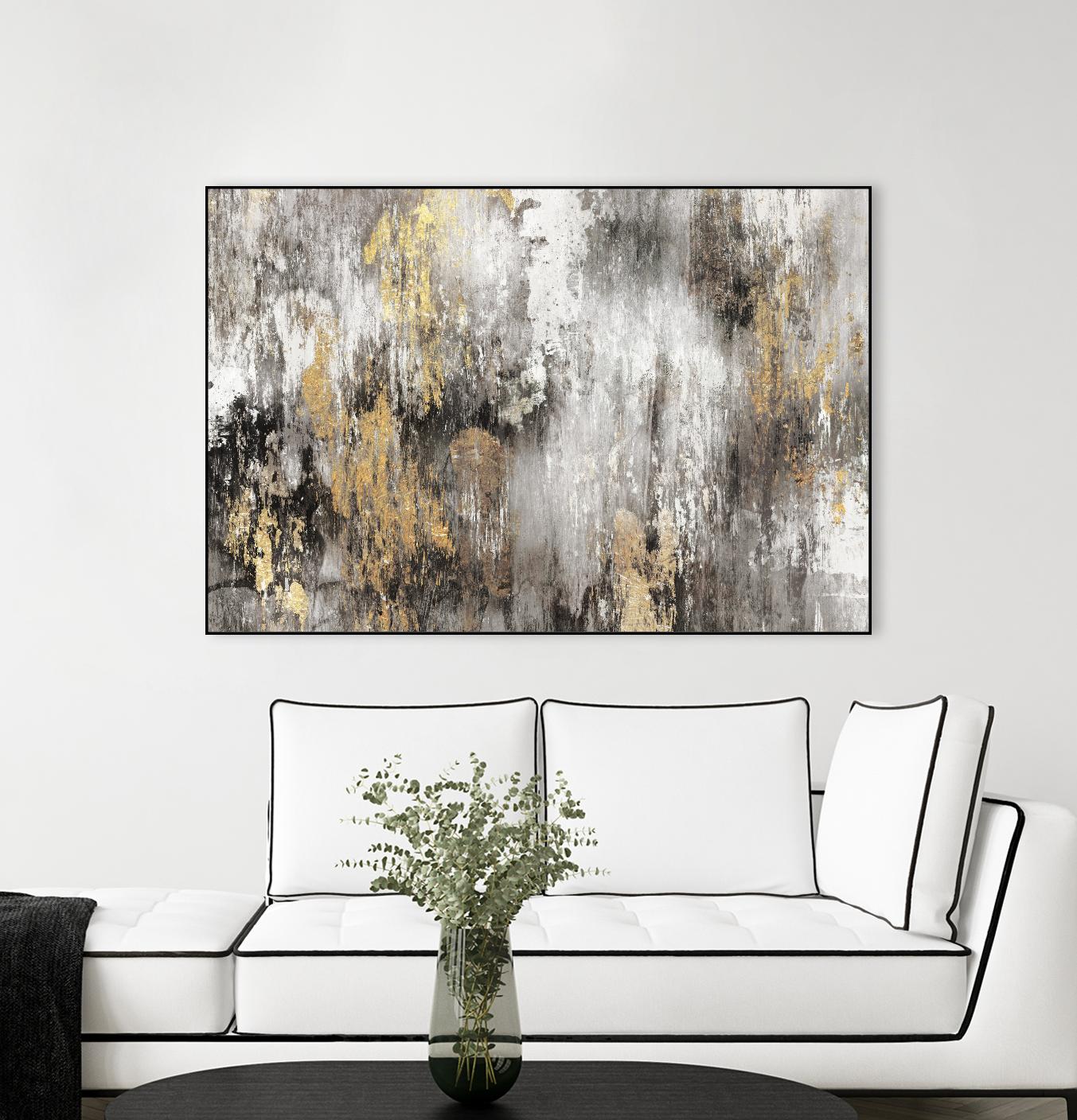 Gold Ikat by PI Studio on GIANT ART - gold abstract
