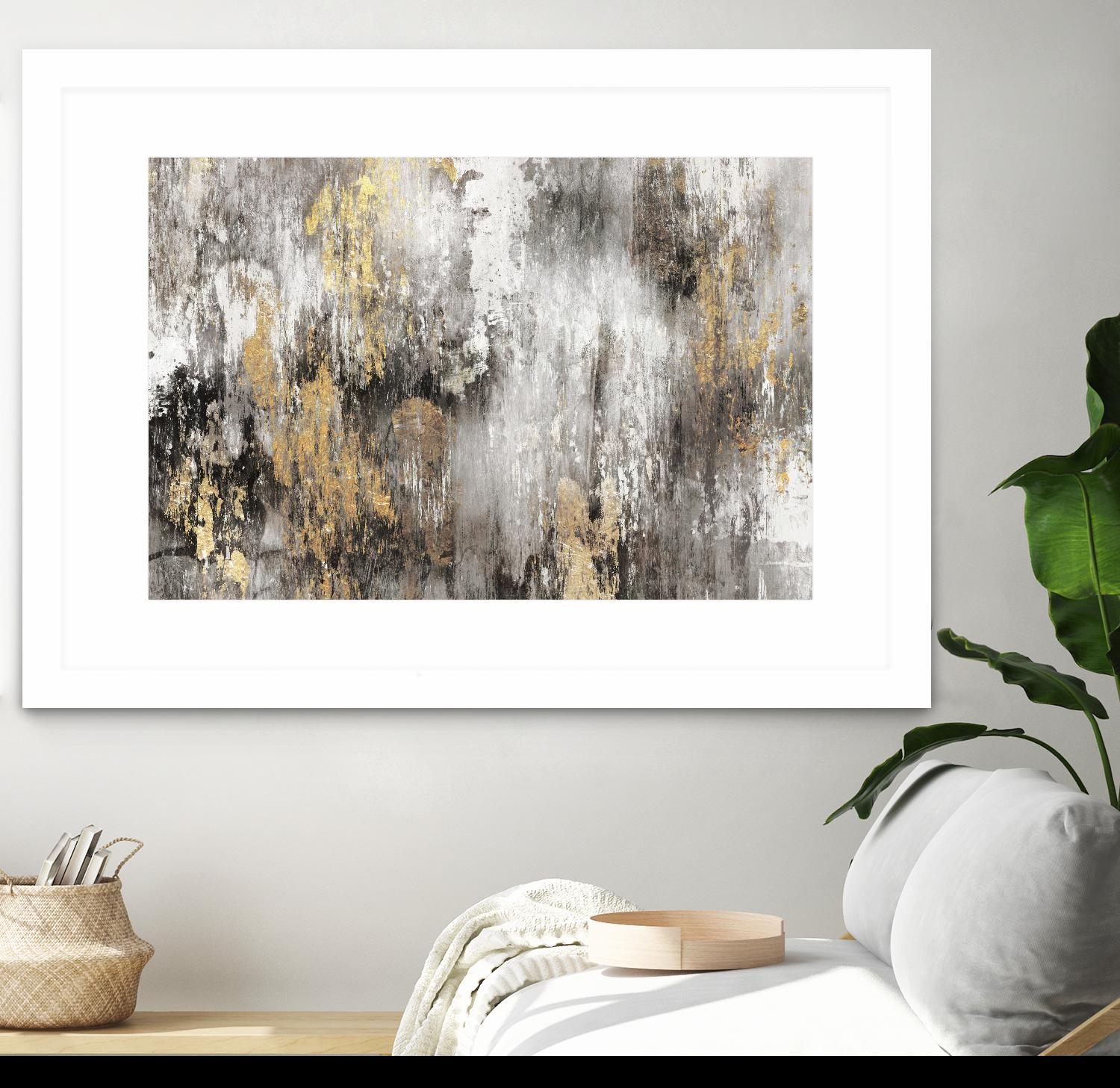 Gold Ikat by PI Studio on GIANT ART - gold abstract
