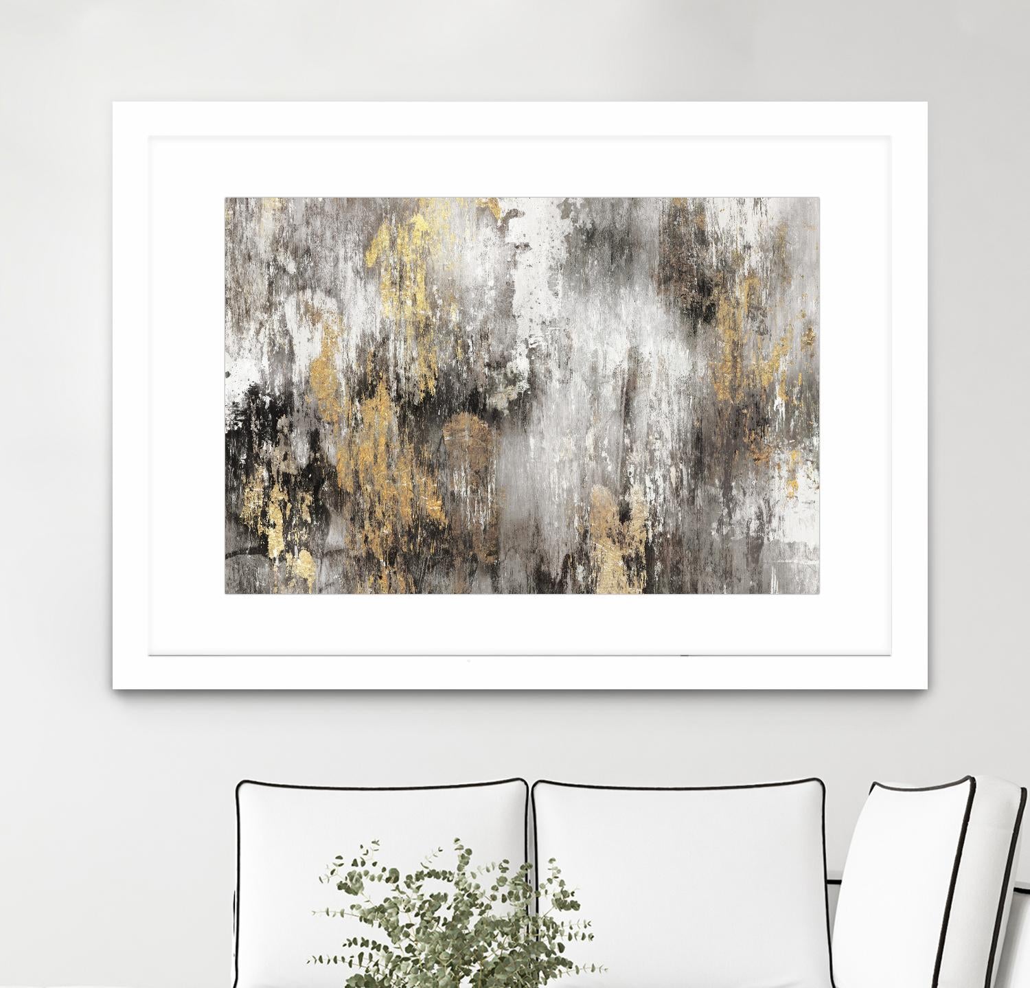 Gold Ikat by PI Studio on GIANT ART - gold abstract