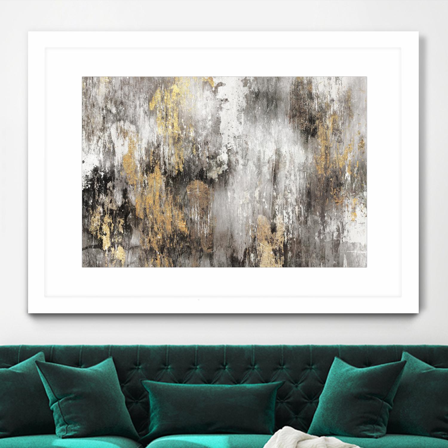 Gold Ikat by PI Studio on GIANT ART - gold abstract