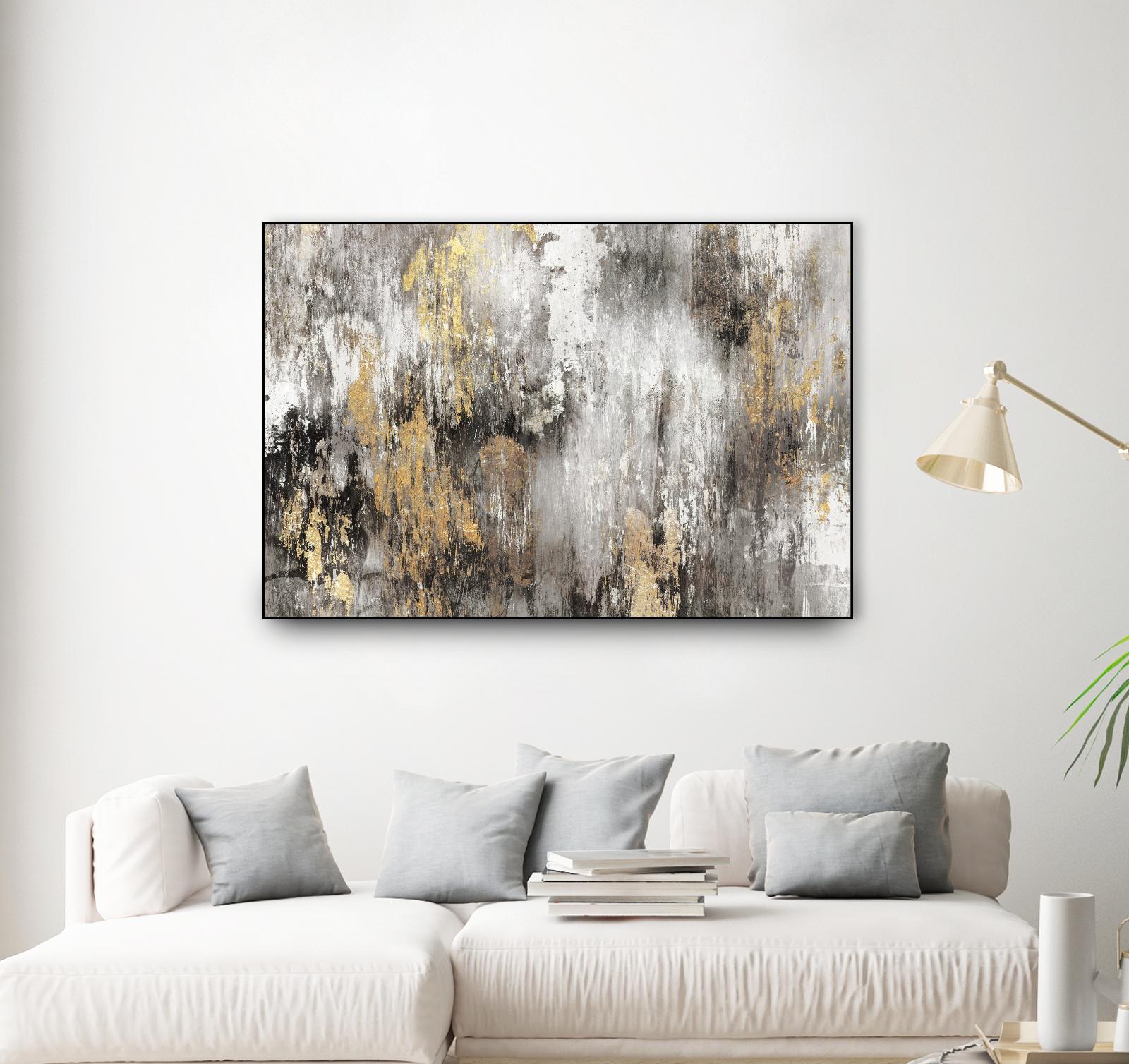 Gold Ikat by PI Studio on GIANT ART - gold abstract