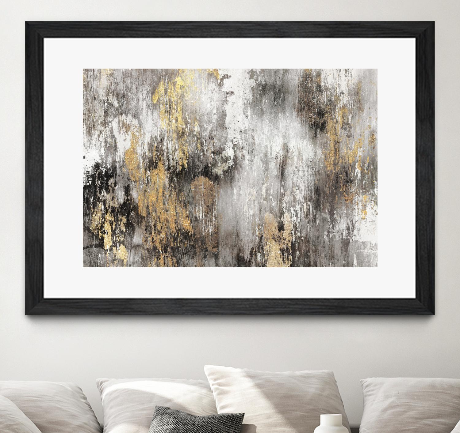 Gold Ikat by PI Studio on GIANT ART - gold abstract