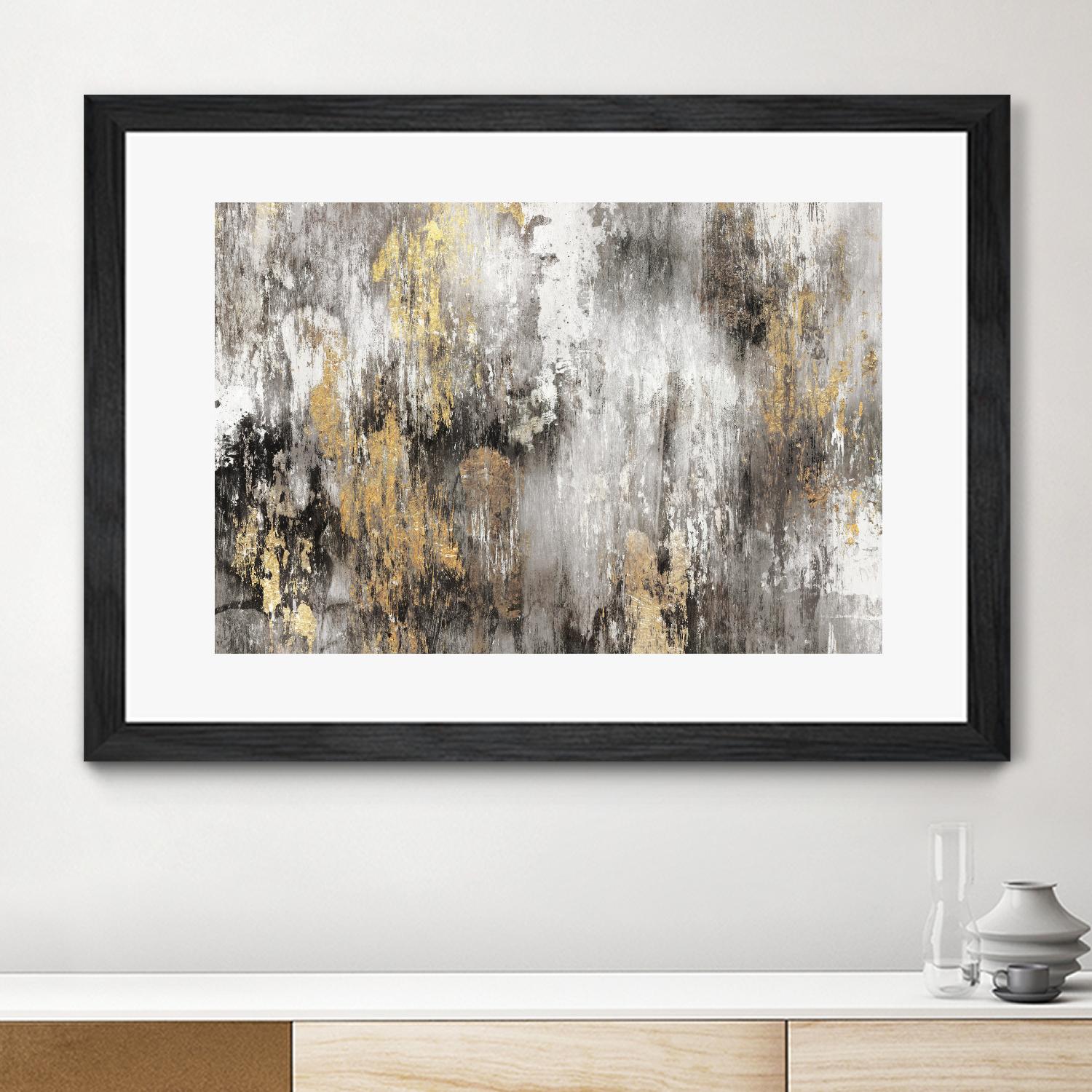 Gold Ikat by PI Studio on GIANT ART - gold abstract