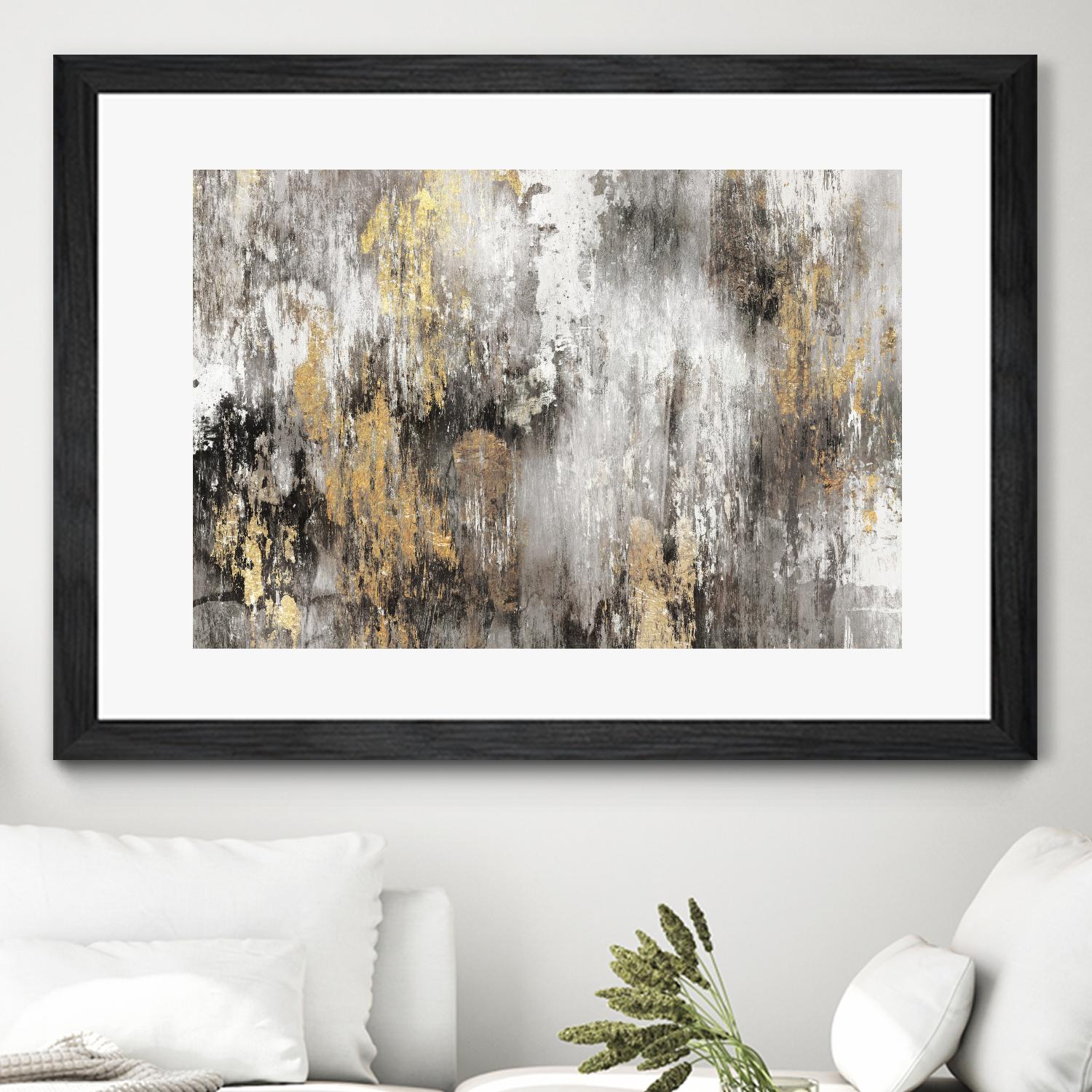 Gold Ikat by PI Studio on GIANT ART - gold abstract