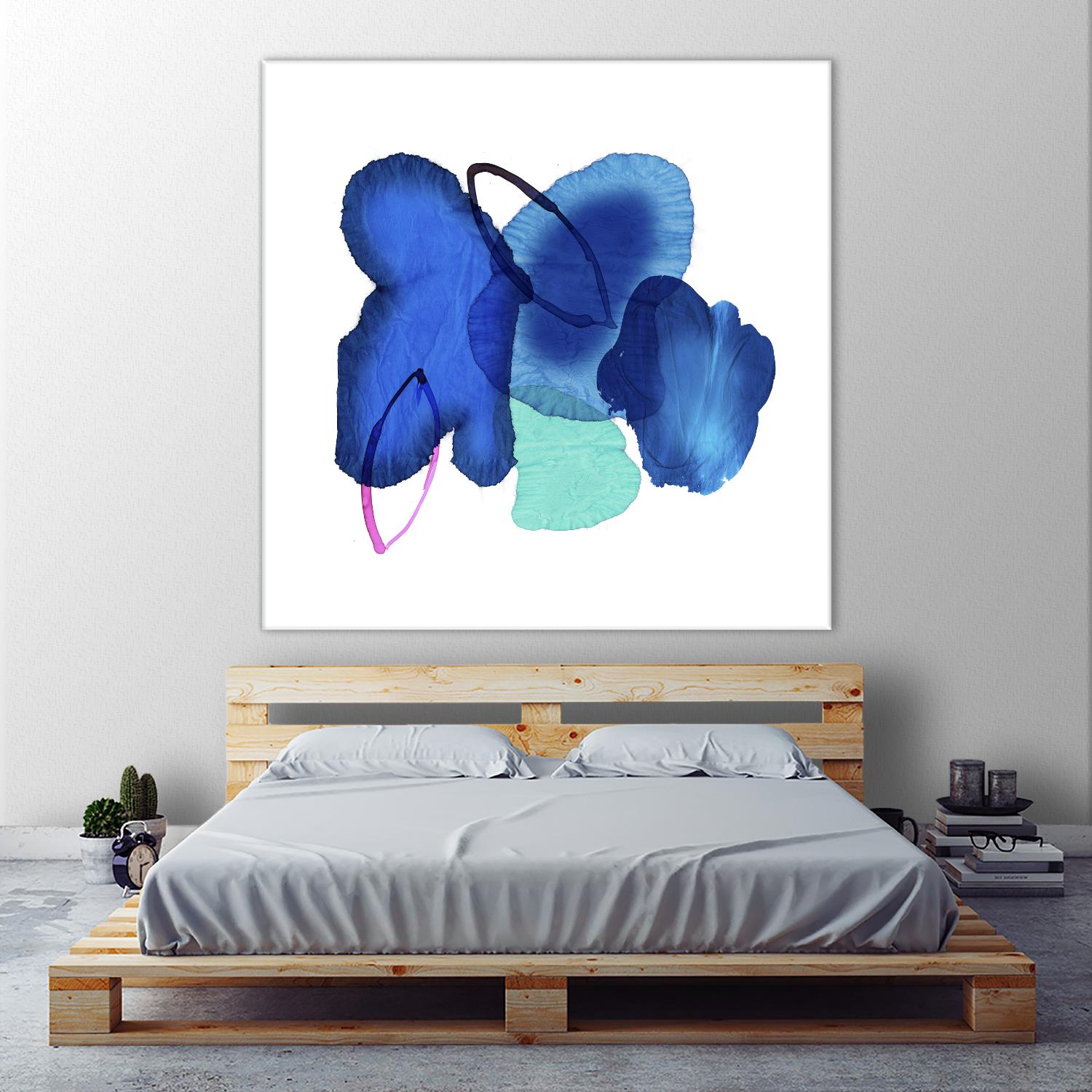 Inksplash by PI Studio on GIANT ART - blue abstract