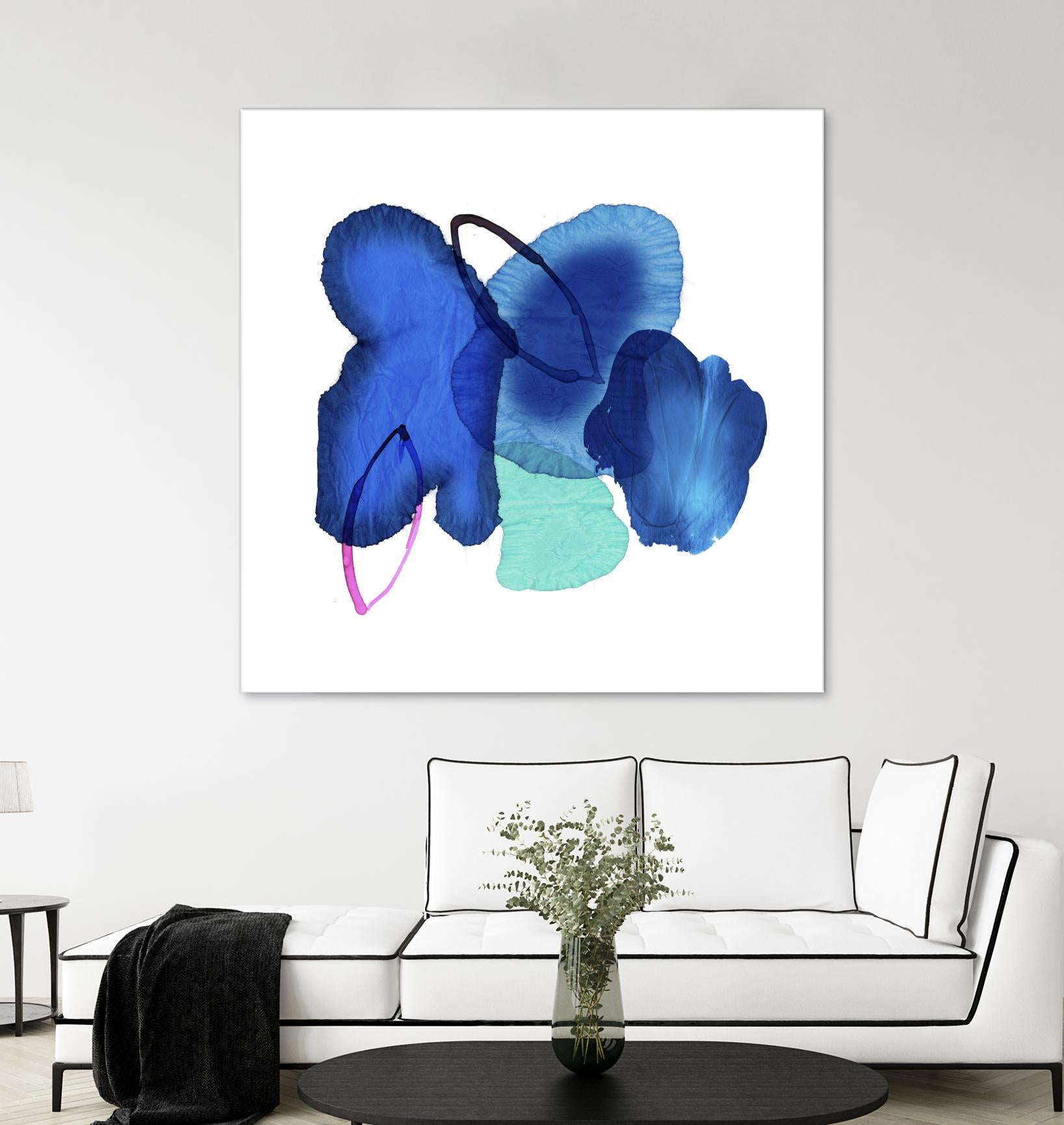 Inksplash by PI Studio on GIANT ART - blue abstract