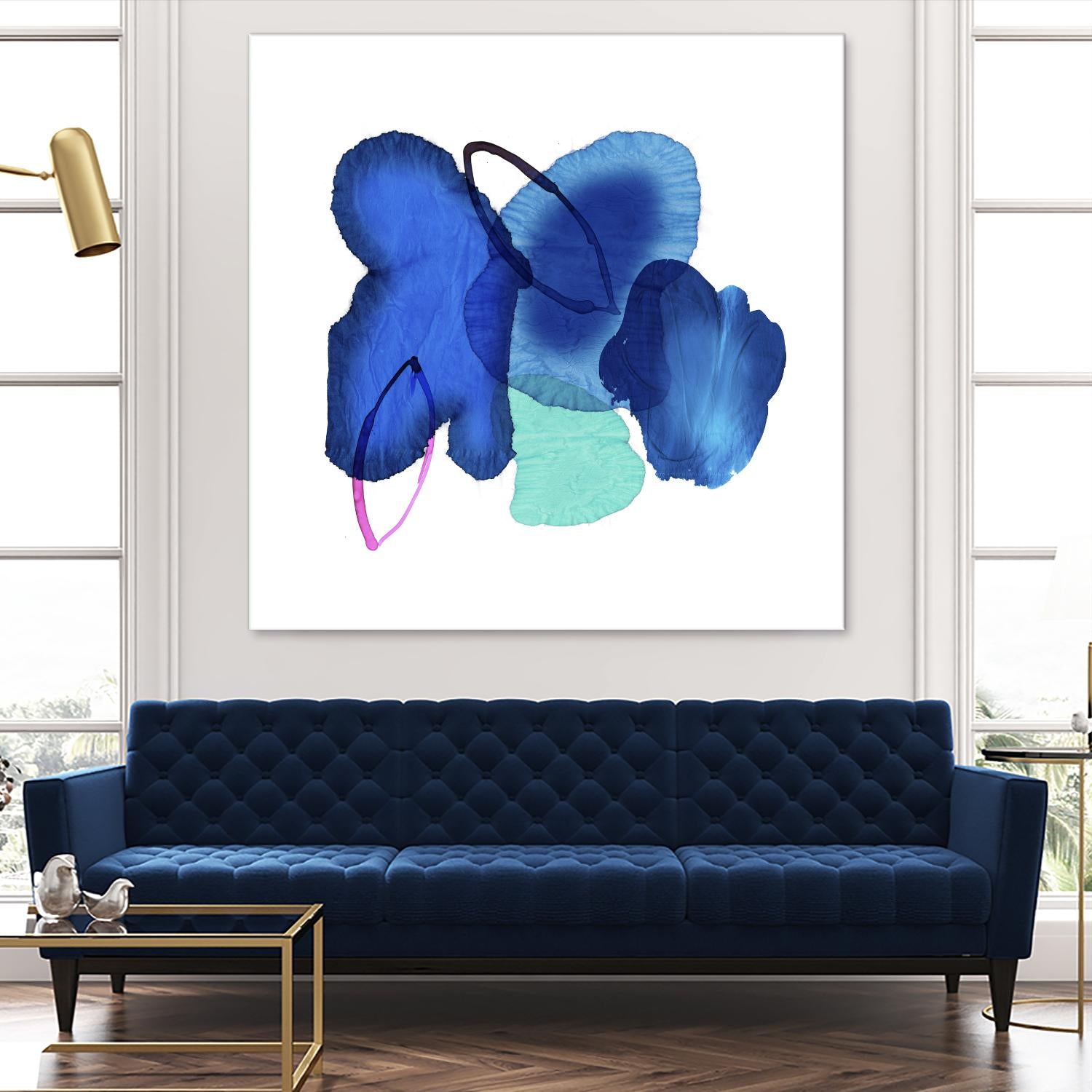 Inksplash by PI Studio on GIANT ART - blue abstract