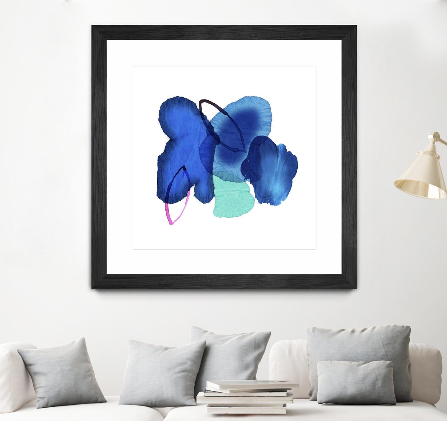 Inksplash by PI Studio on GIANT ART - blue abstract