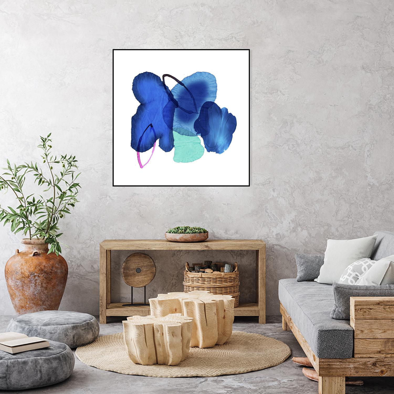 Inksplash by PI Studio on GIANT ART - blue abstract