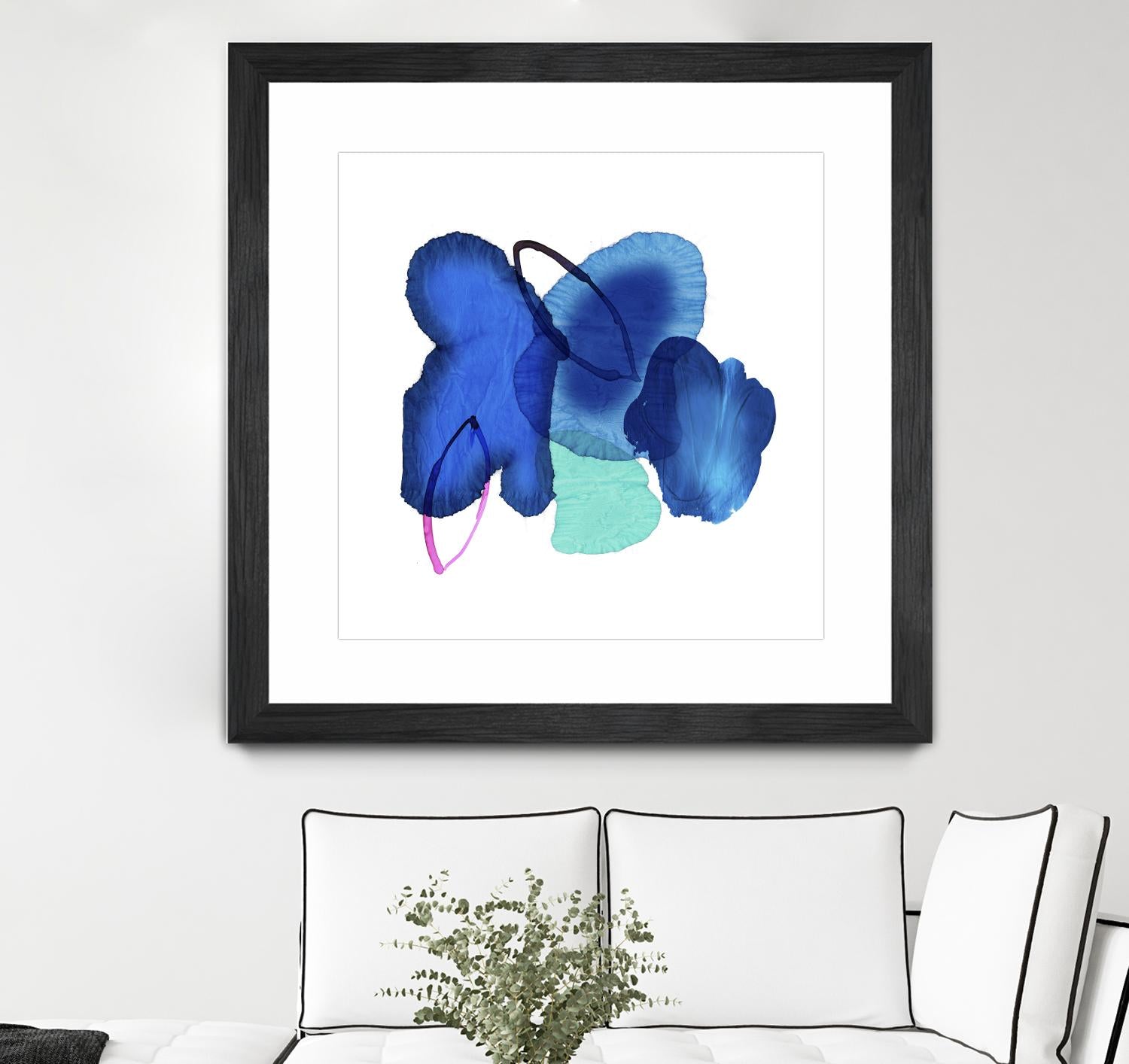 Inksplash by PI Studio on GIANT ART - blue abstract