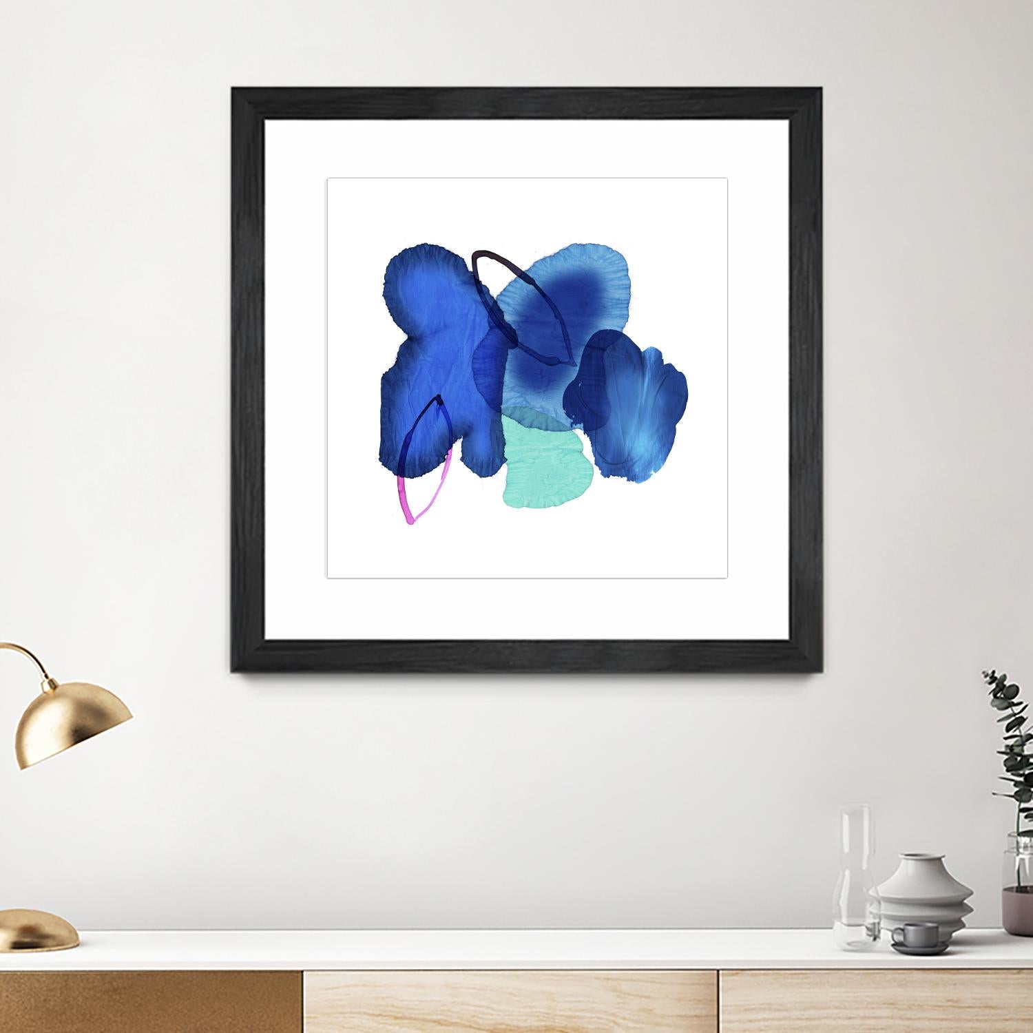 Inksplash by PI Studio on GIANT ART - blue abstract