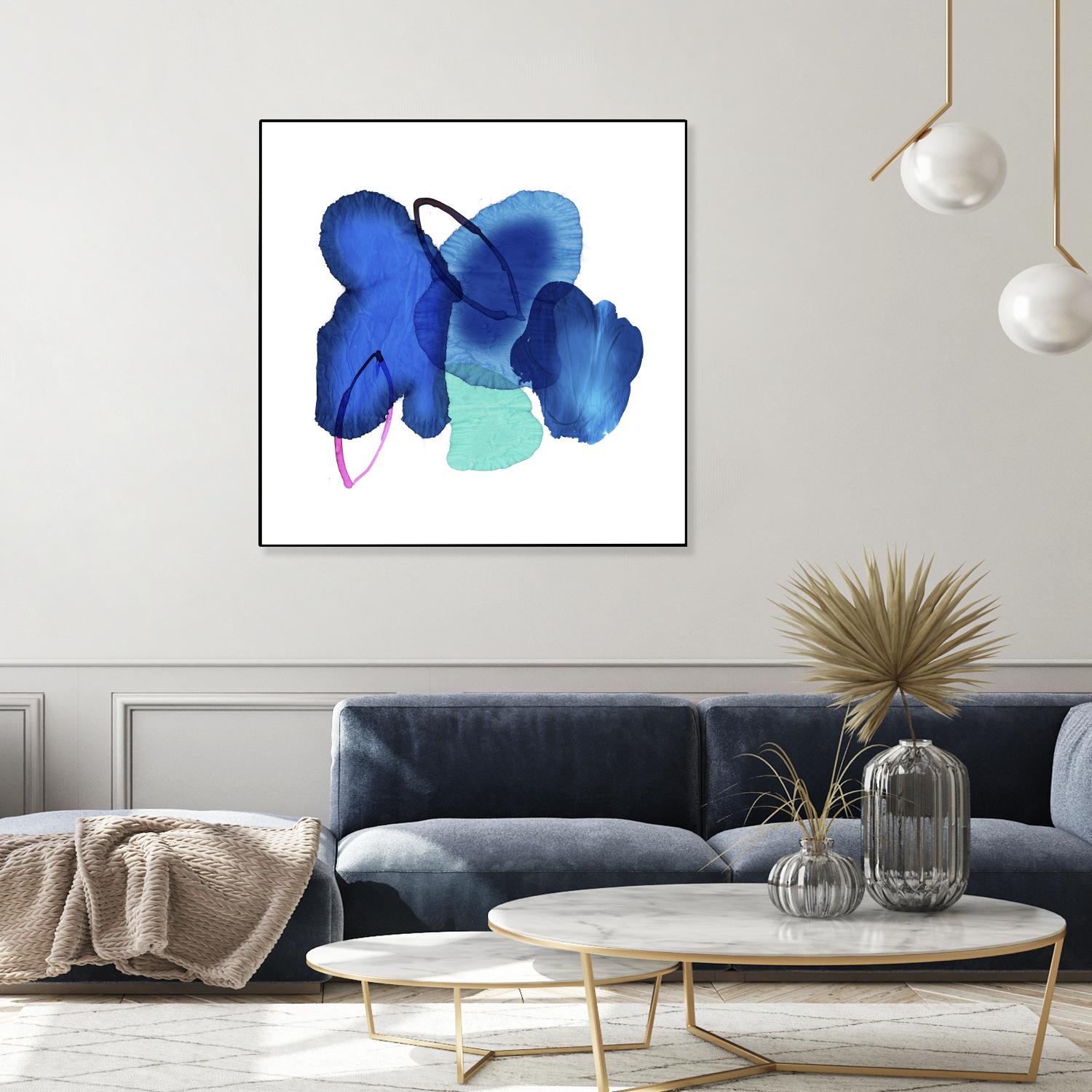 Inksplash by PI Studio on GIANT ART - blue abstract