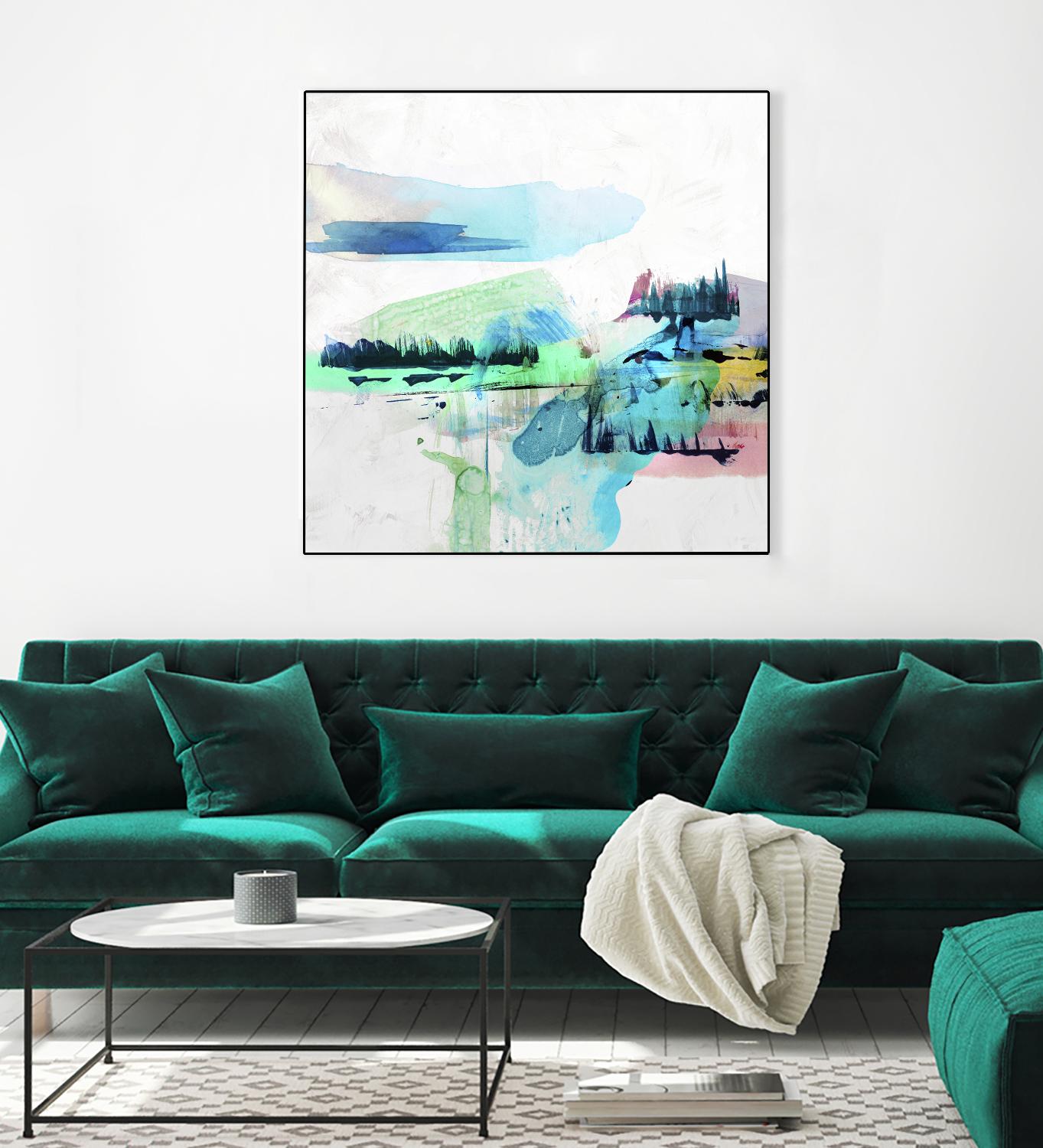 Palette Landscape II by PI Studio on GIANT ART - white abstract