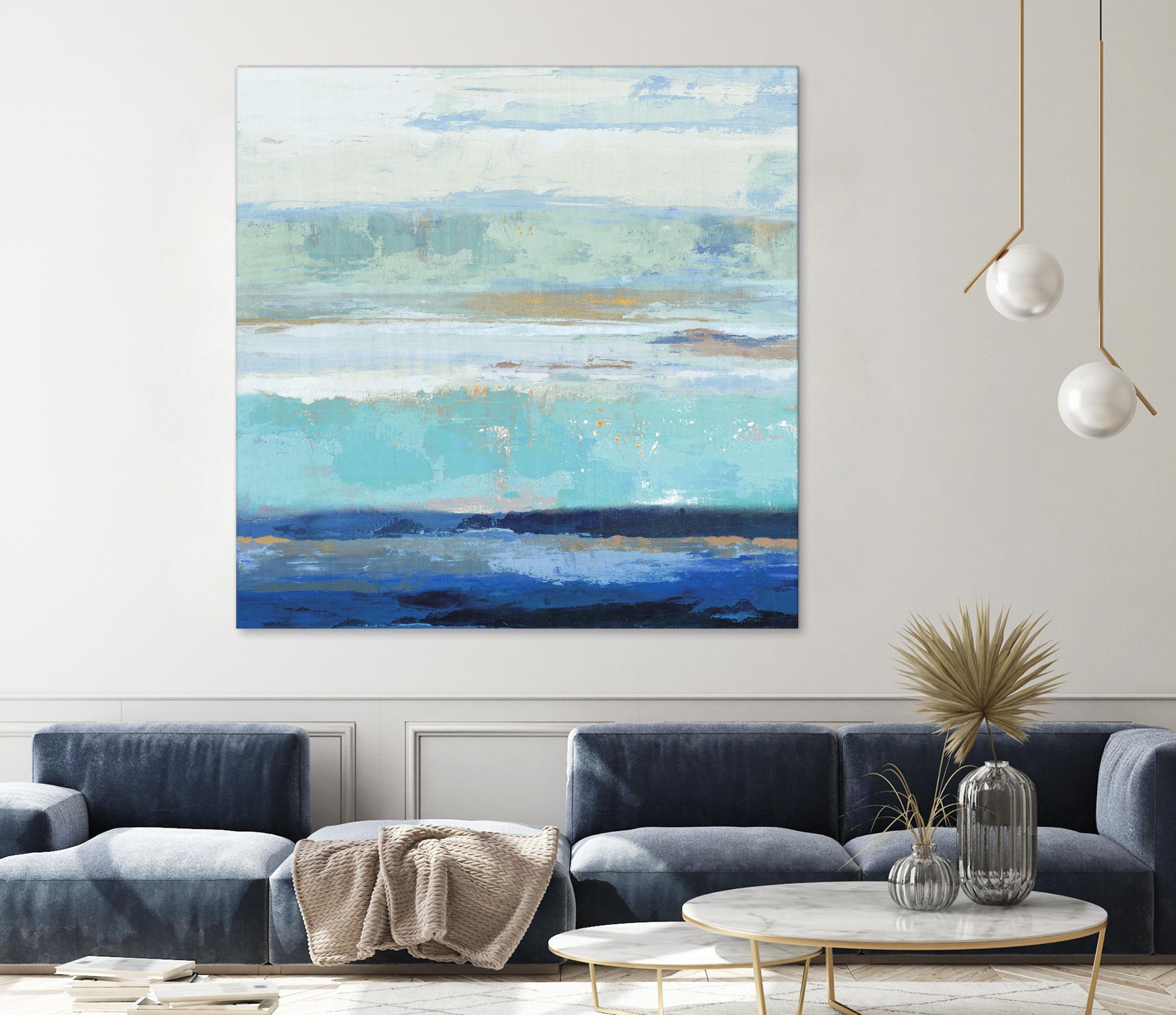 Sea Shore II by PI Studio on GIANT ART - turquoise abstract