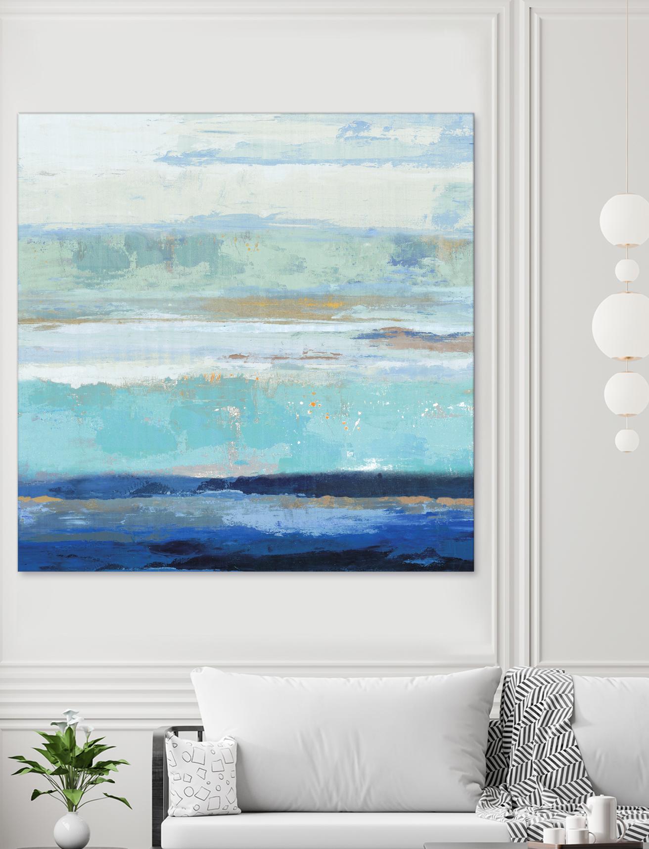 Sea Shore II by PI Studio on GIANT ART - turquoise abstract